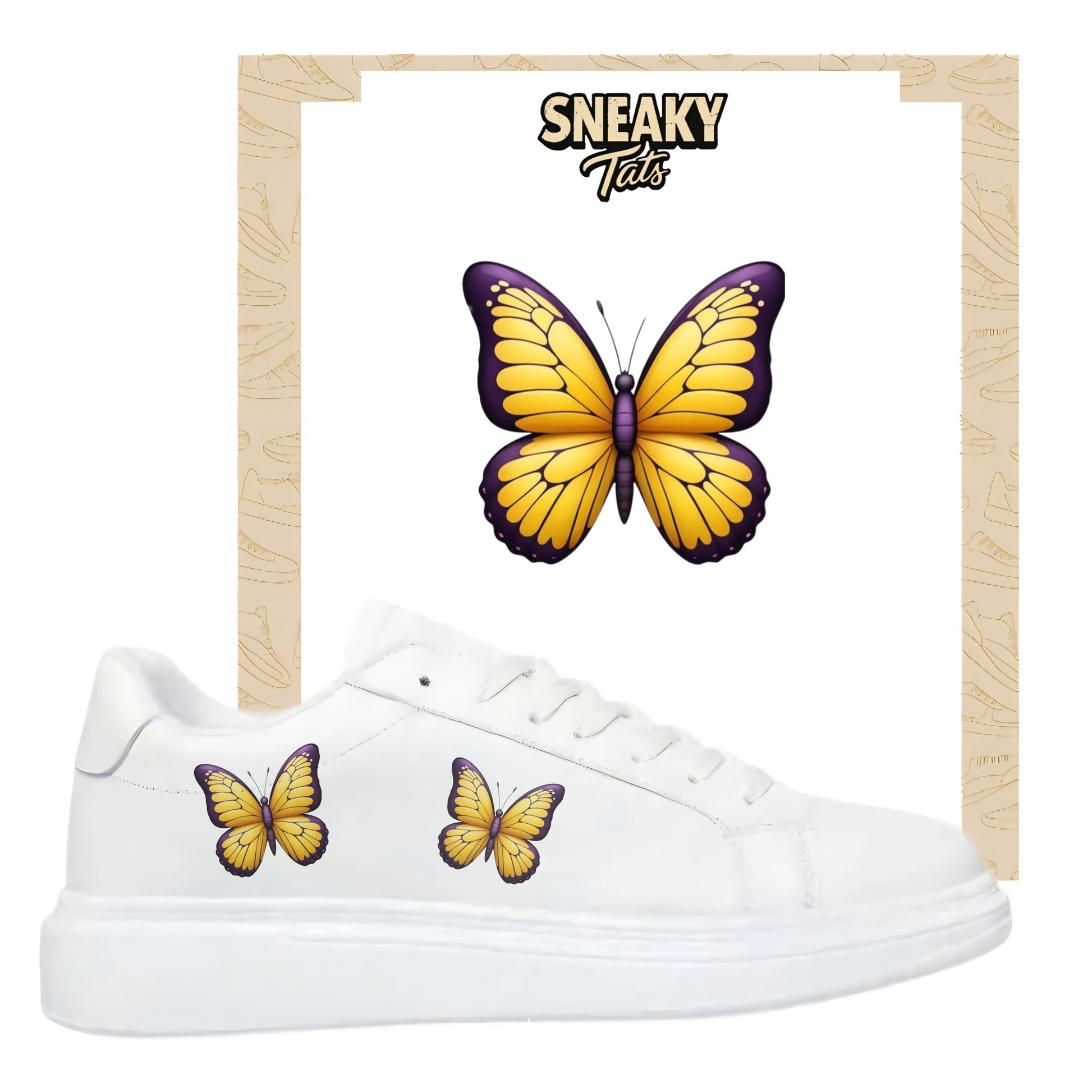 Sneakytats "Gelbe Schmetterlinge 0105"