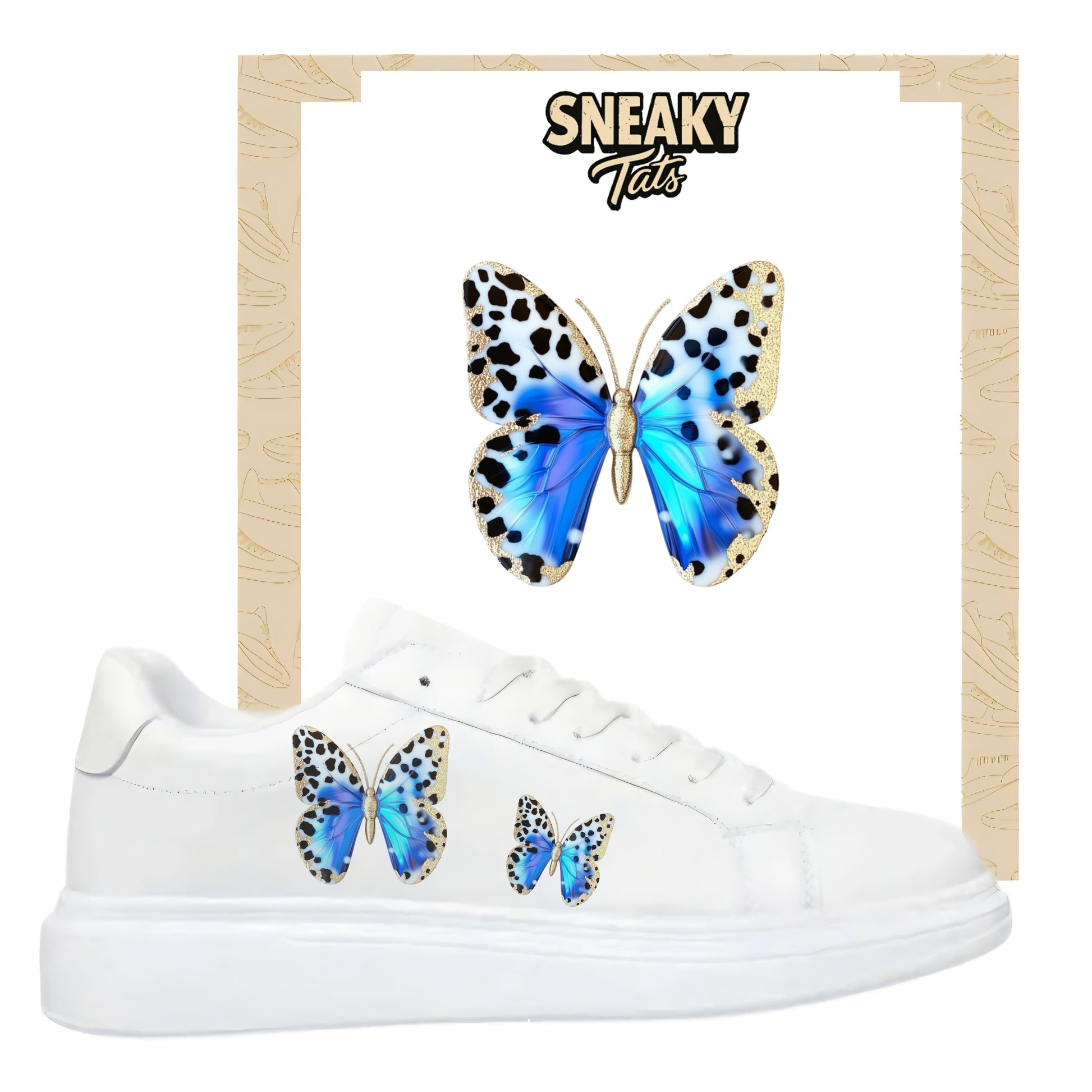 Sneakytats "Blaue Schmetterlinge 0099"