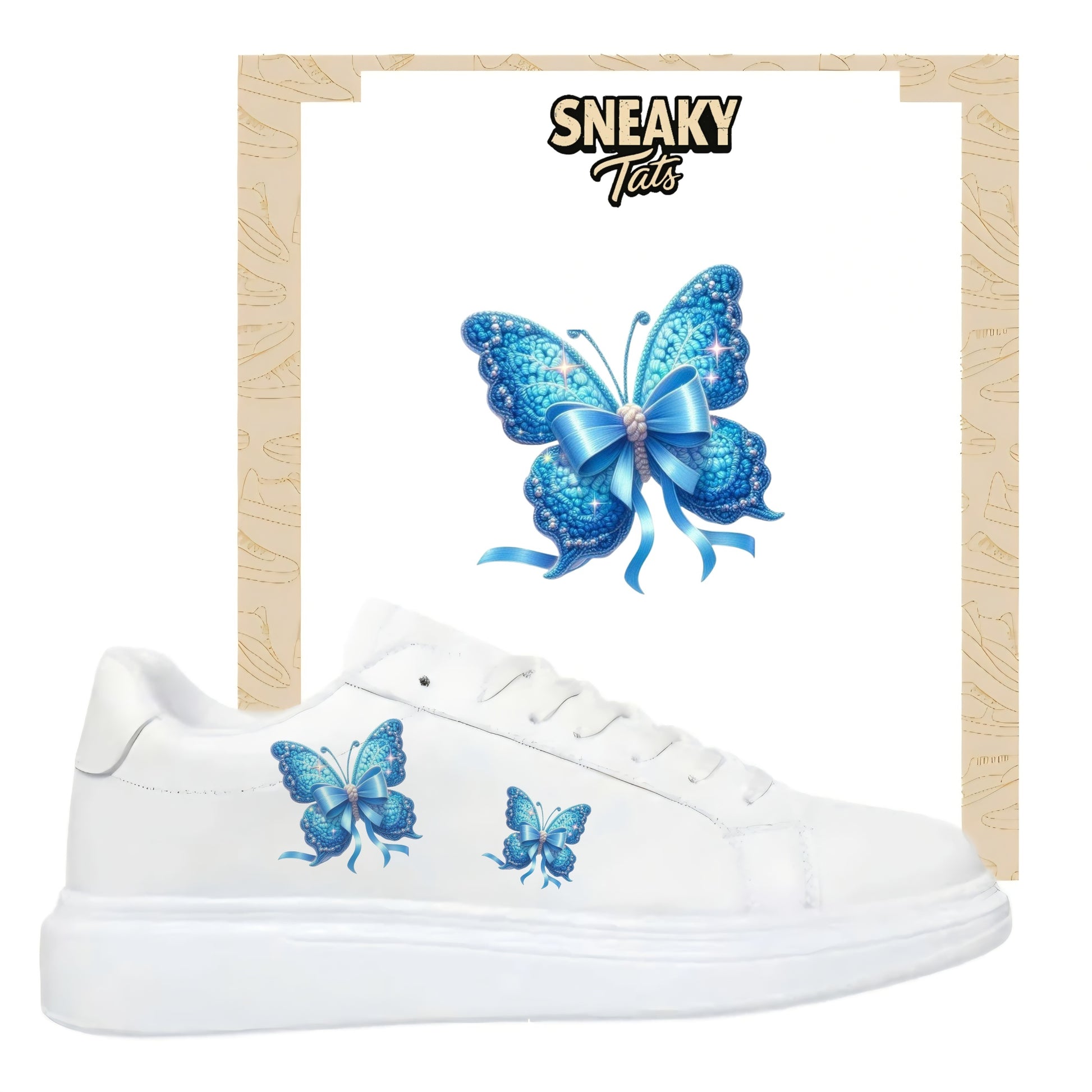 Sneakytats "Blaue Schmetterlinge 0122"
