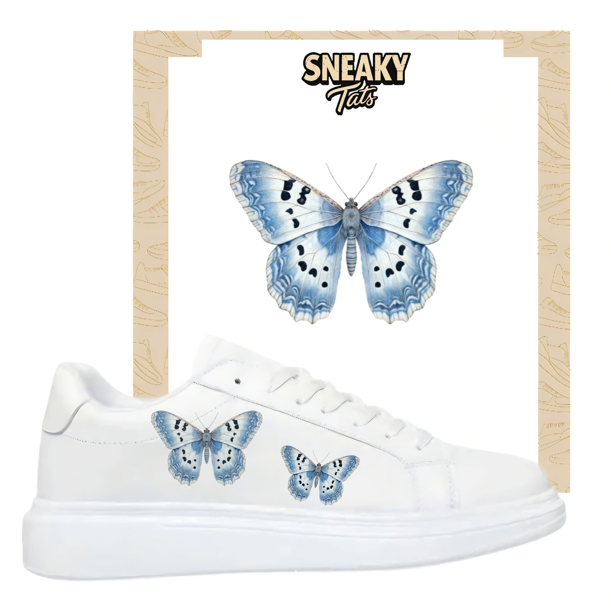 Sneakytats "Blaue Schmetterlinge 0137"