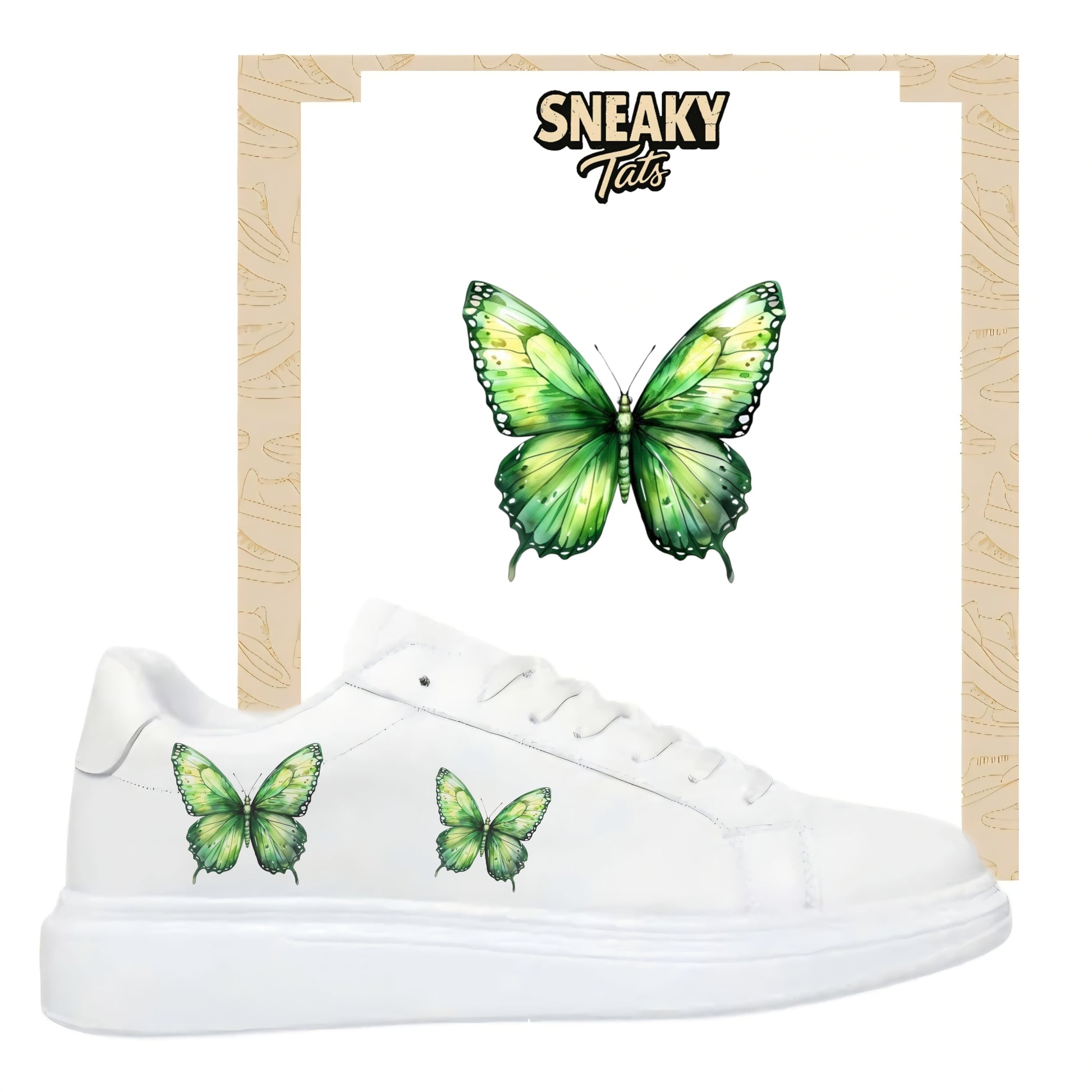 Sneakytats "Grüne Schmetterlinge 0143"