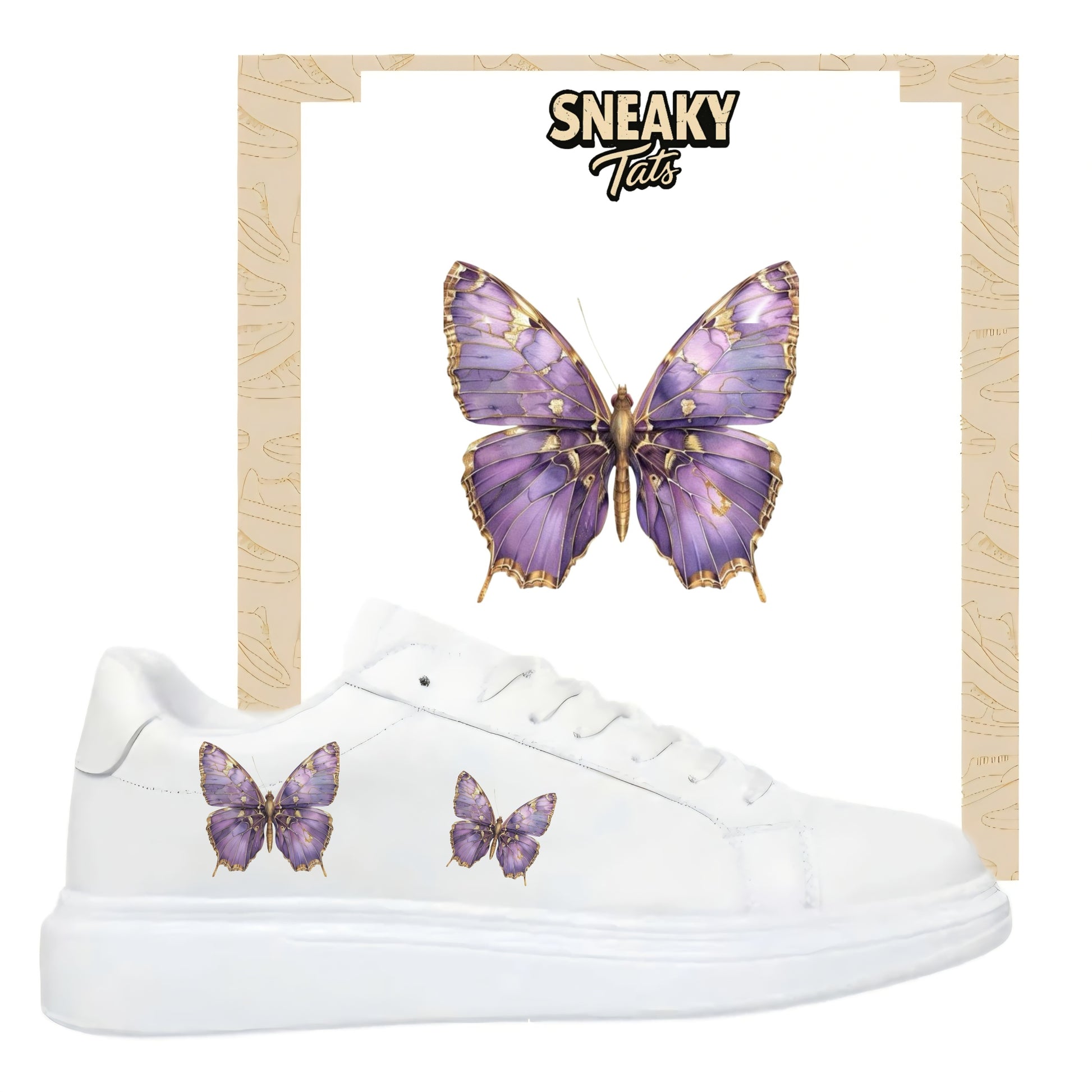 Sneakytats "Lila Schmetterlinge 0160"