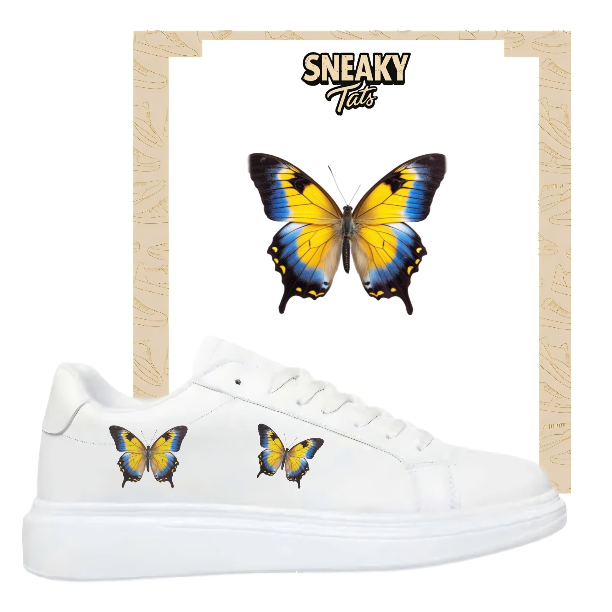 Sneakytats "Gelbe Schmetterlinge 0179"