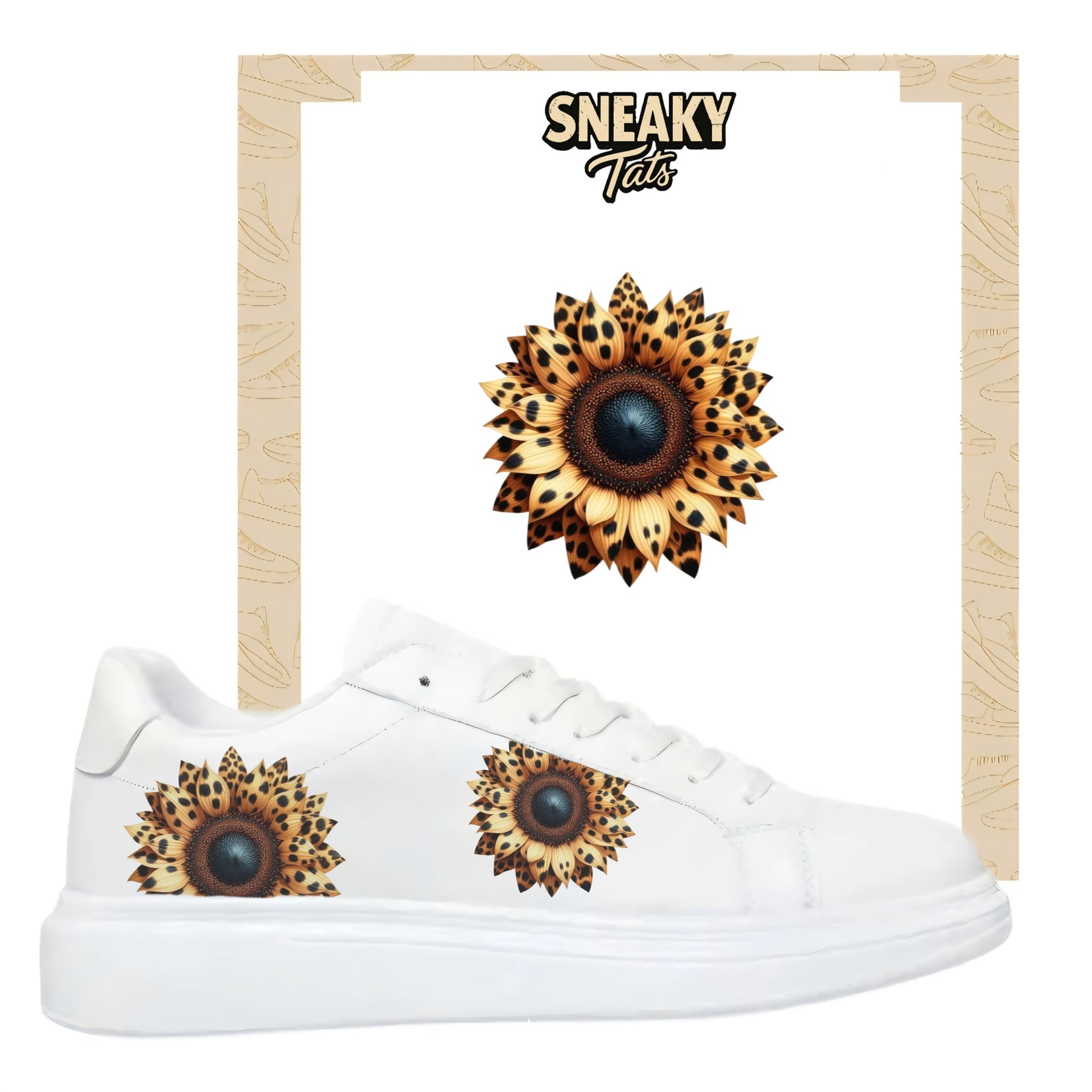 Sneakytats "Tiger Blumen 0182"