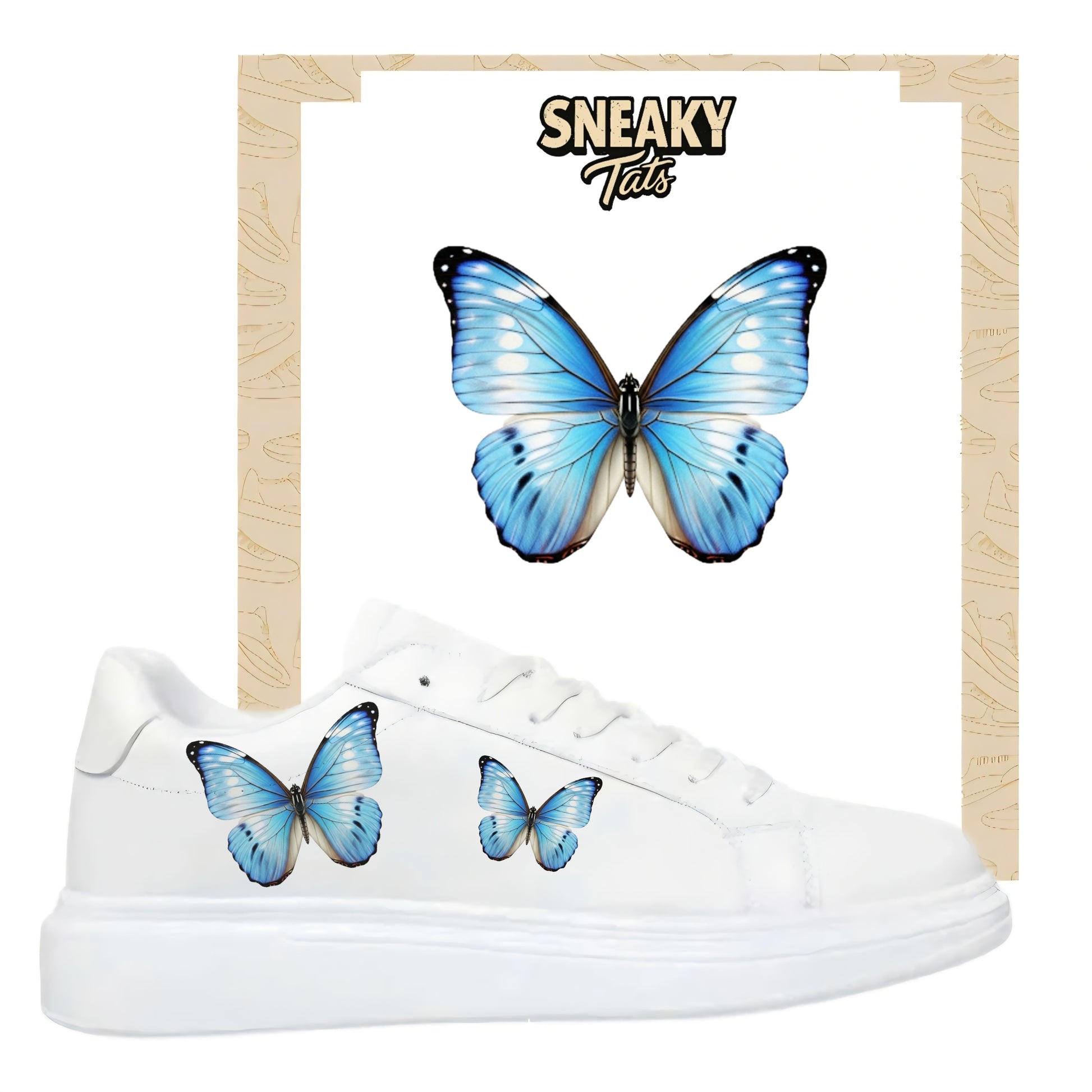 Sneakerfolien für verschiedene Schuharten Nike Adidas Puma Schmetterling