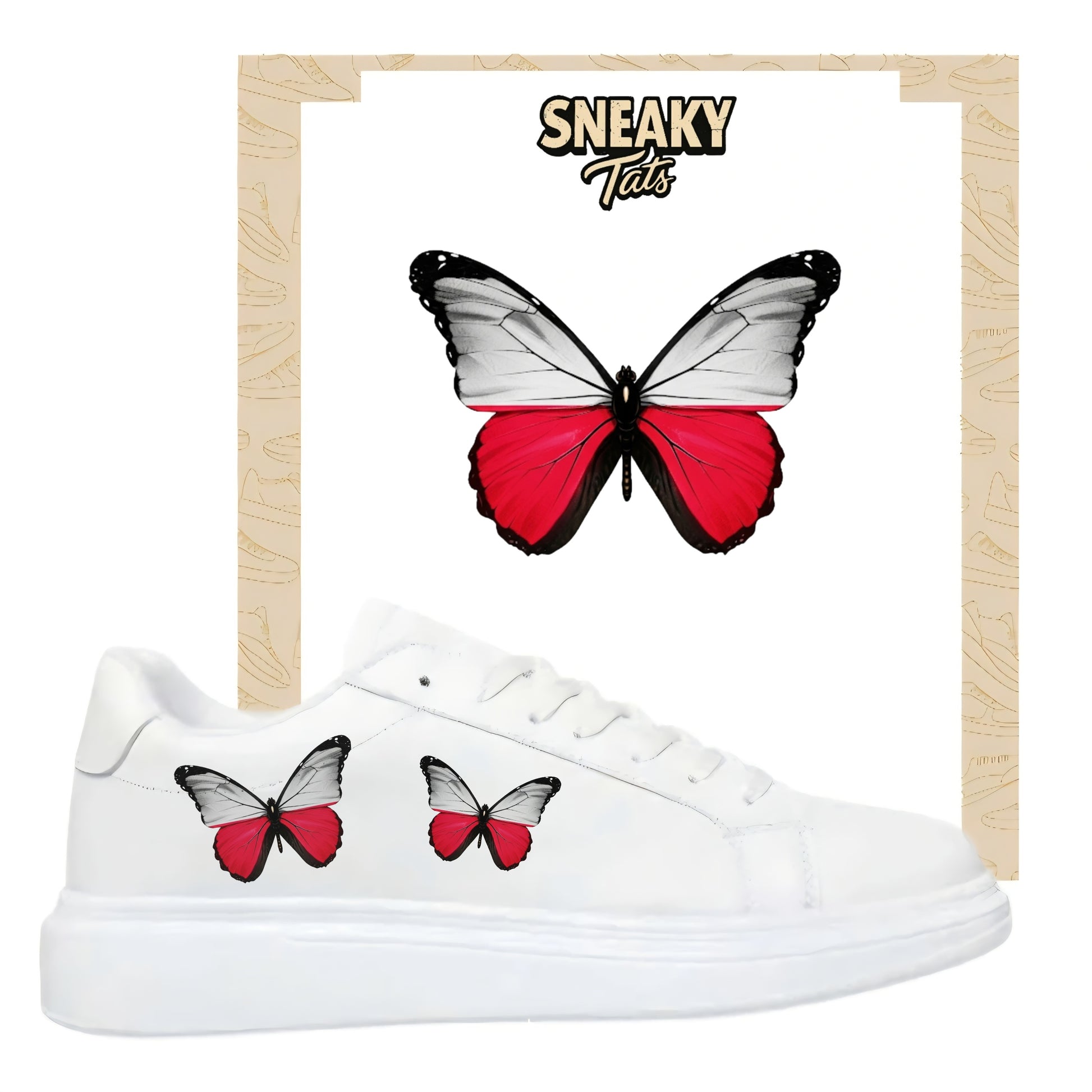 Sneakerfolien für verschiedene Schuharten Nike Adidas Puma Schmetterling polen