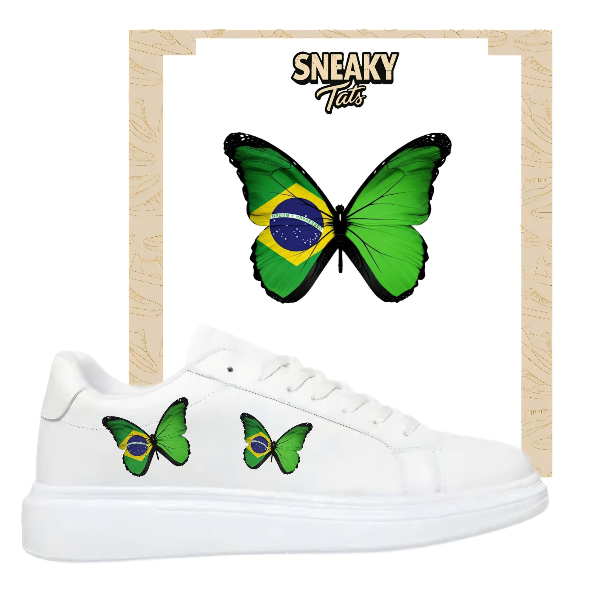 Sneakerfolien für verschiedene Schuharten Nike Adidas Puma Schmetterling Basilien