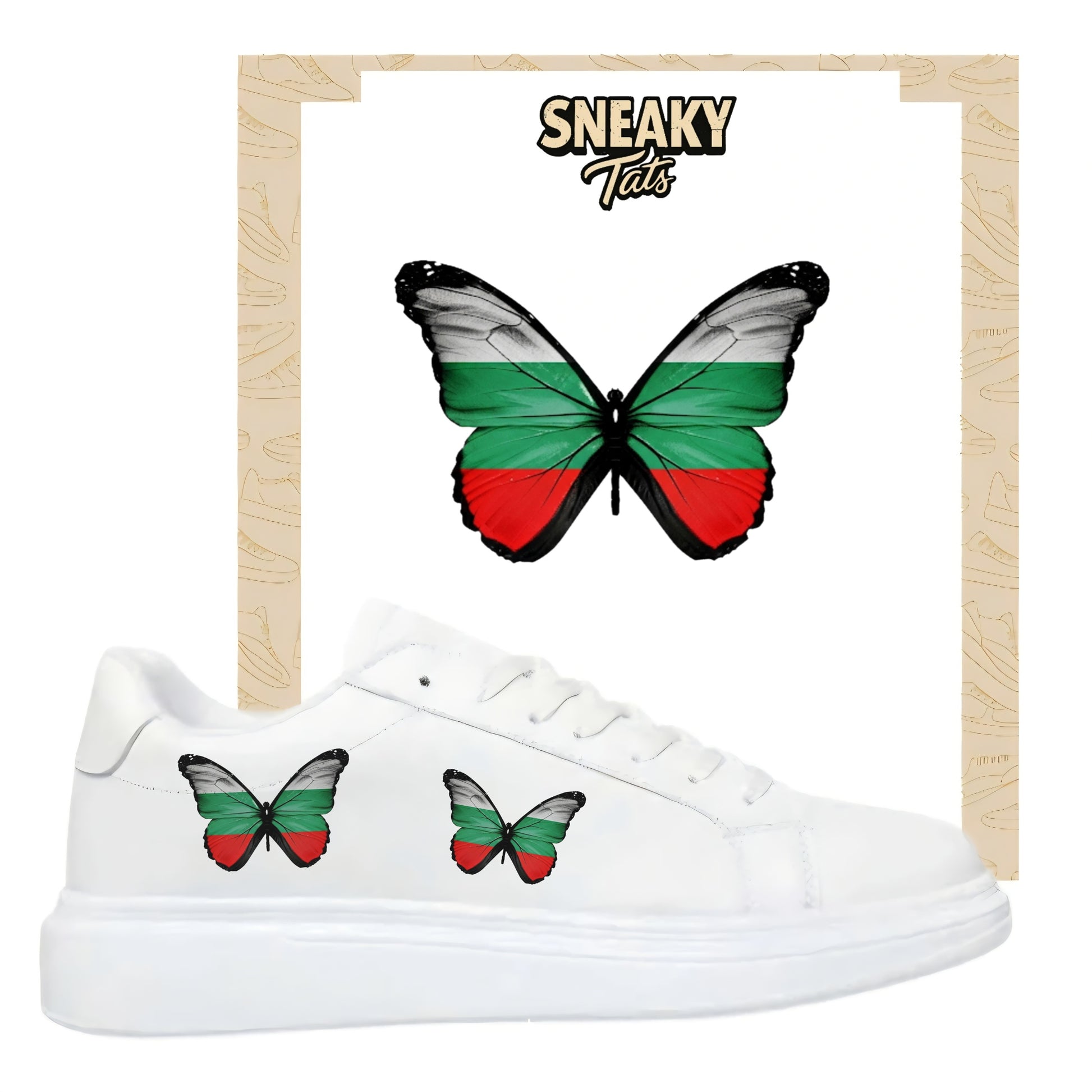 Sneakerfolien für verschiedene Schuharten Nike Adidas Puma Schmetterling Bulgarien
