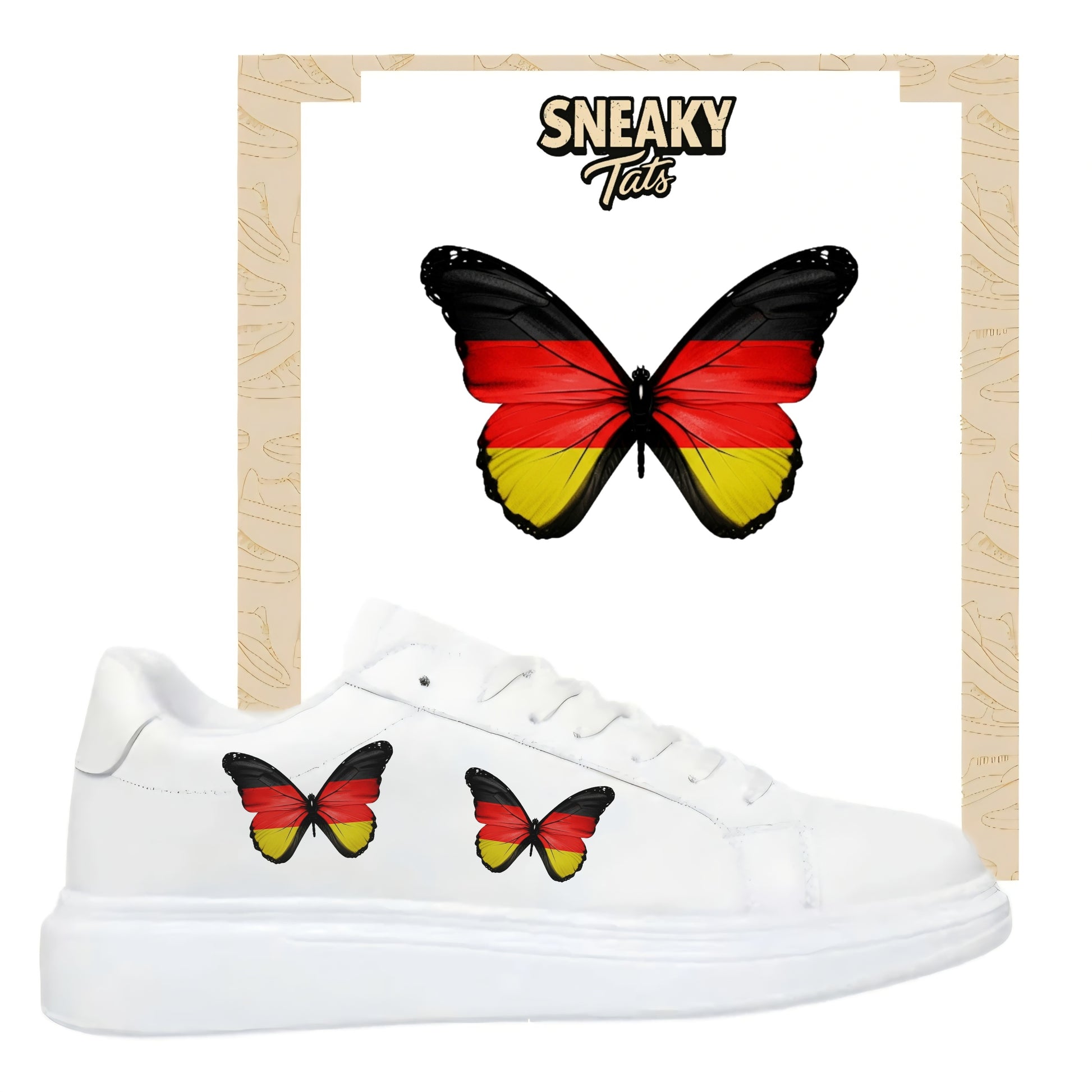 Sneakerfolien für verschiedene Schuharten Nike Adidas Puma Schmetterling Deutschland