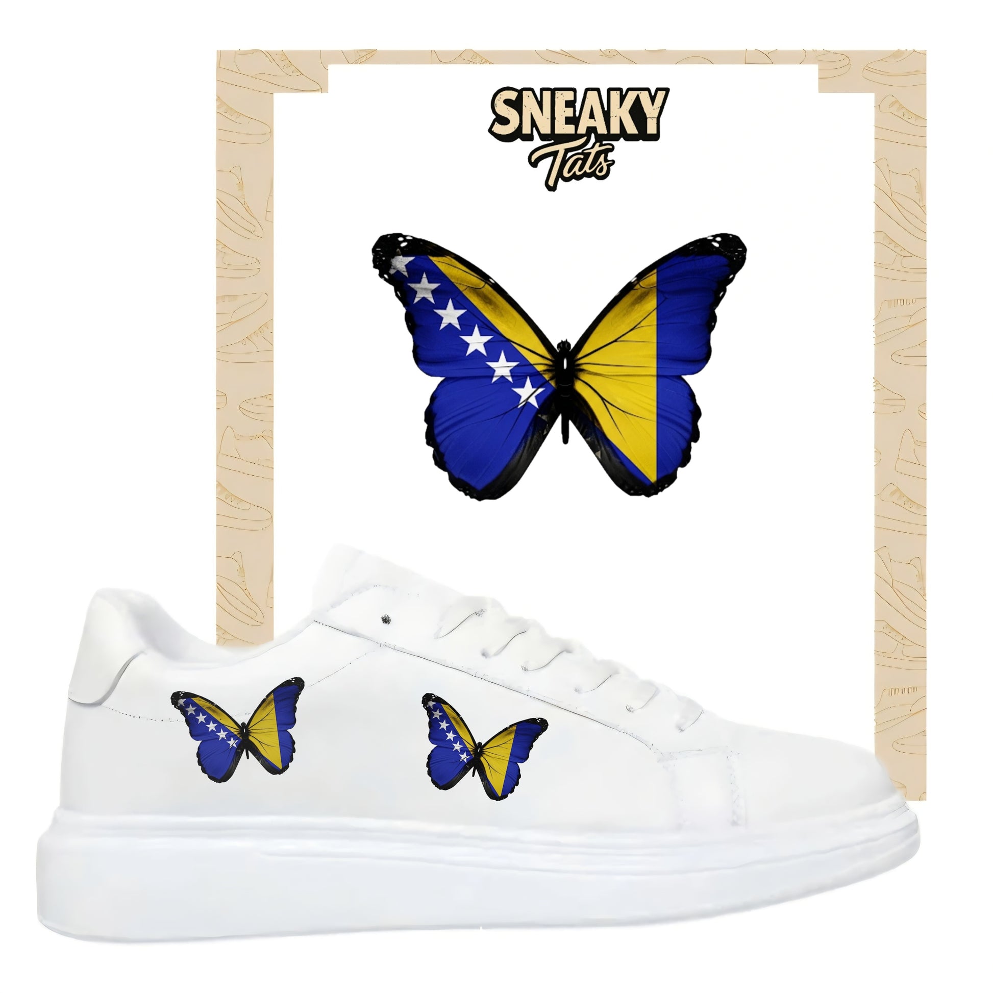 Sneakerfolien für verschiedene Schuharten Nike Adidas Puma Schmetterling Bsnien