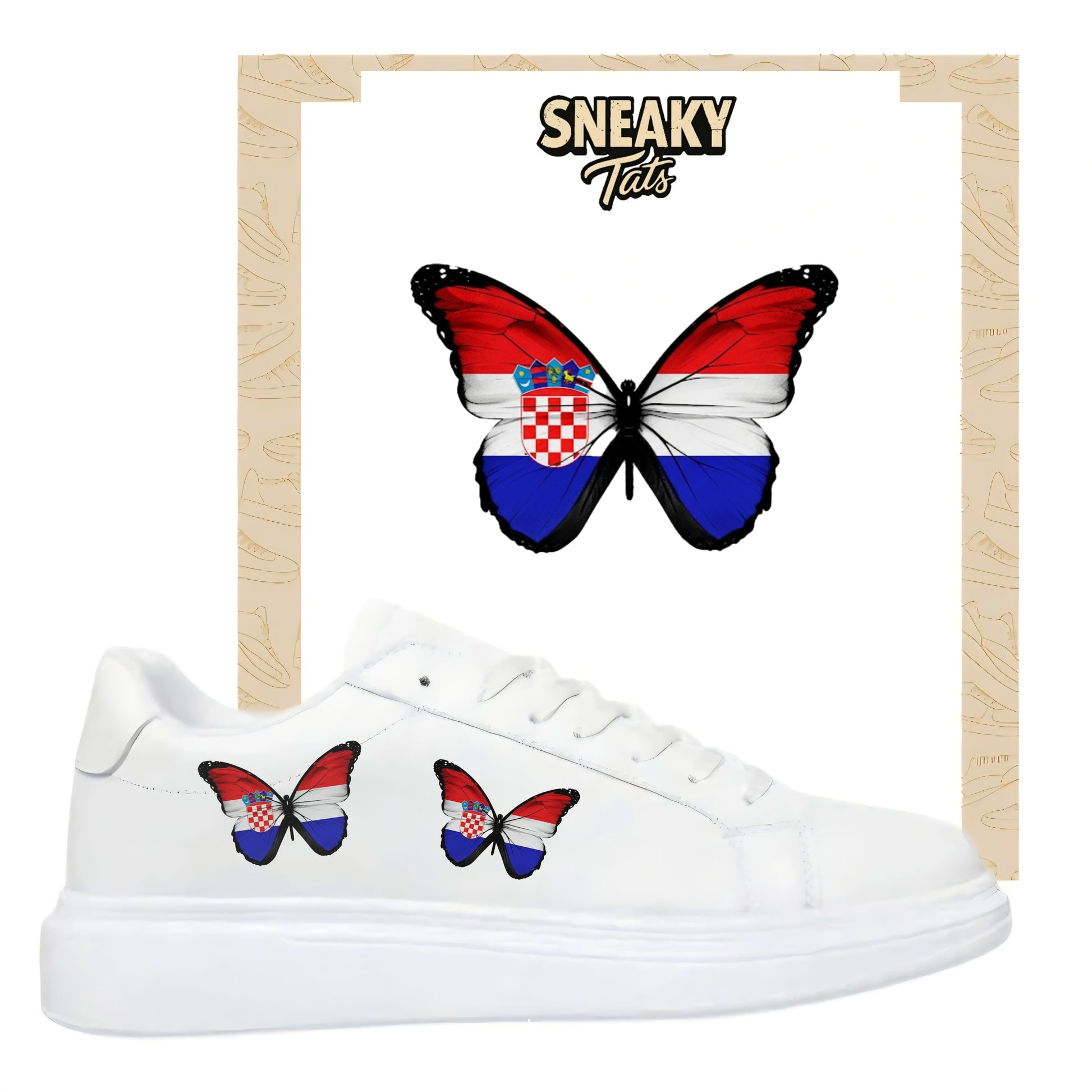 Sneakerfolien für verschiedene Schuharten Nike Adidas Puma Schmetterling Kroatien