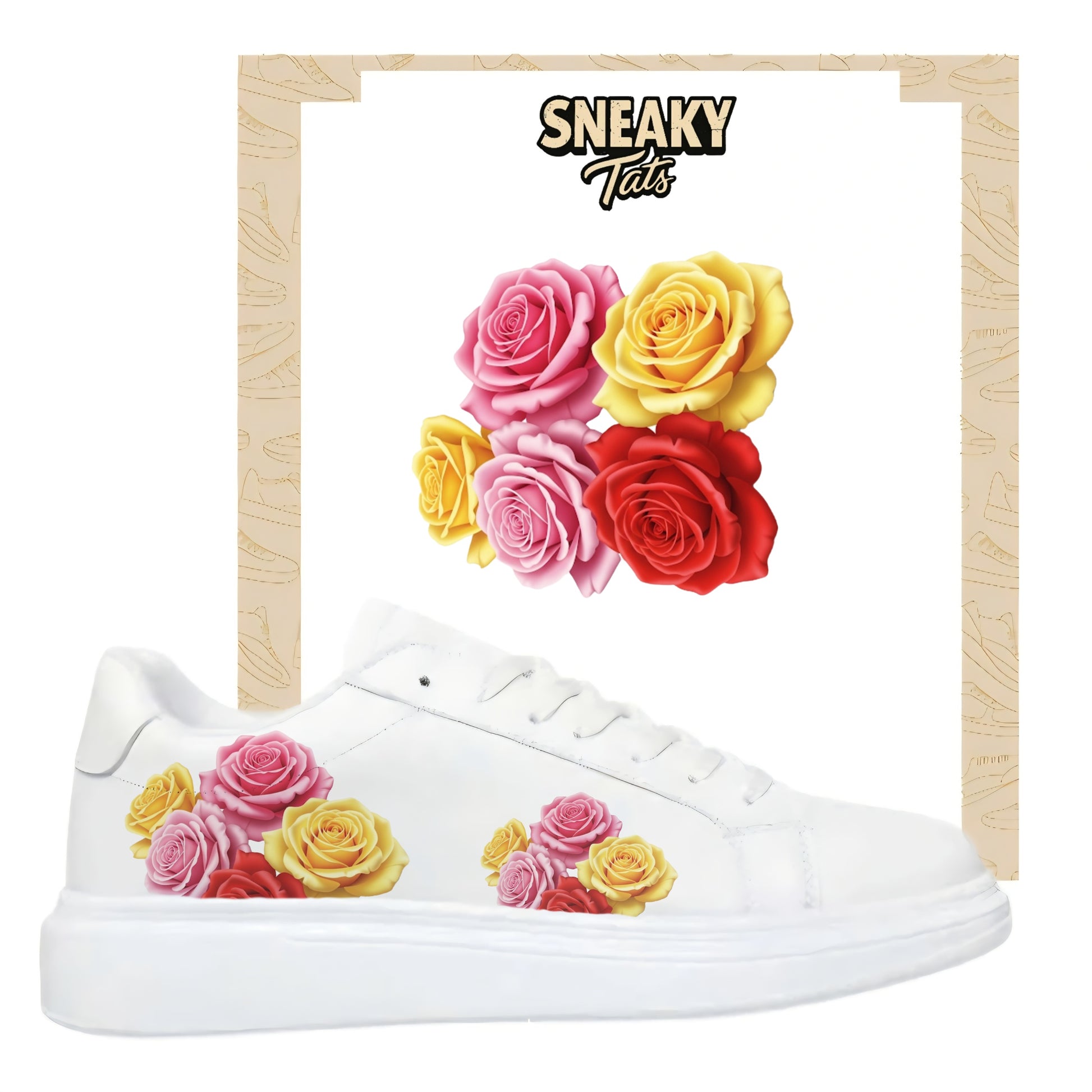 Sneakerfolien für verschiedene Schuharten Nike Adidas Puma Rosen