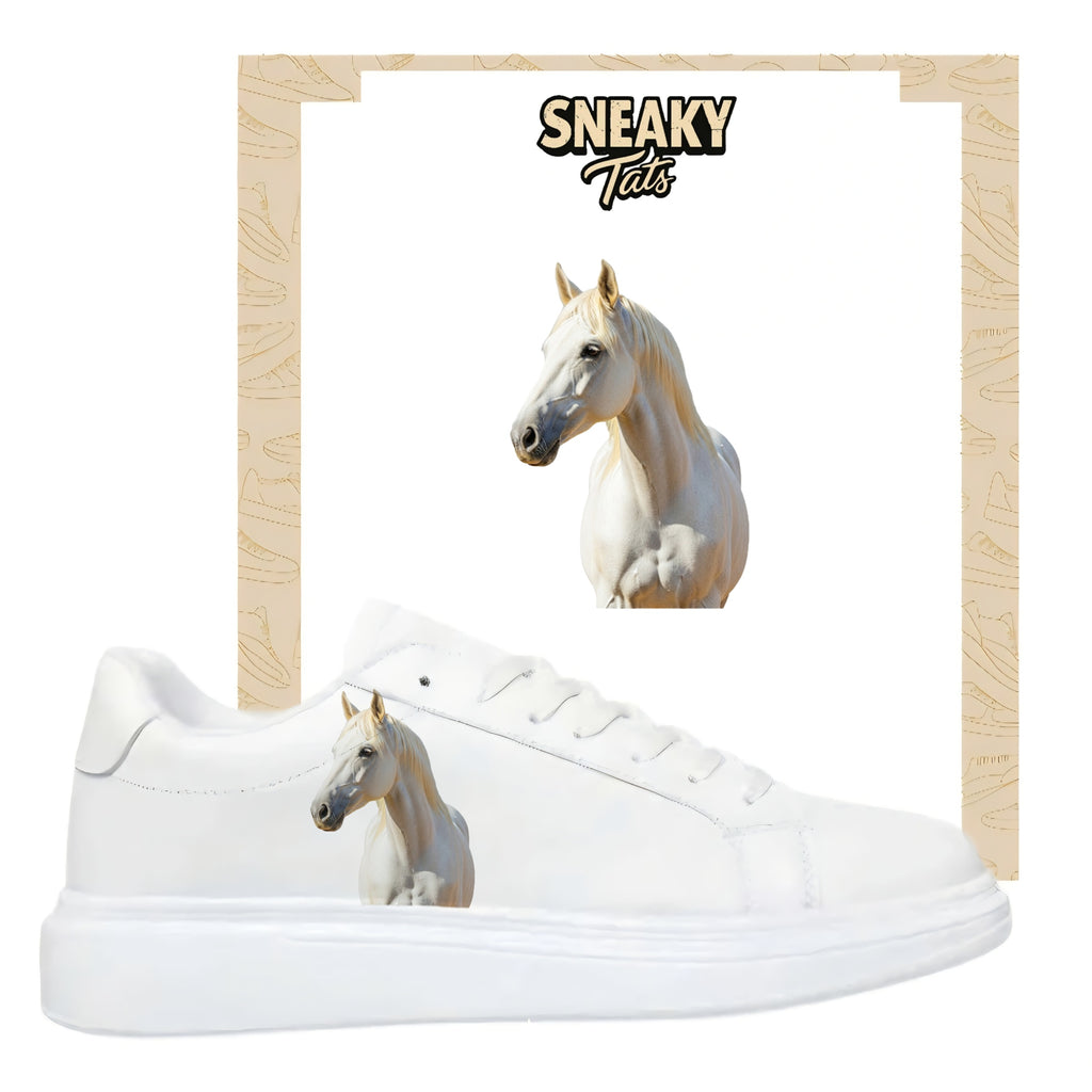Sneakytats "weißes Pferd 0486"