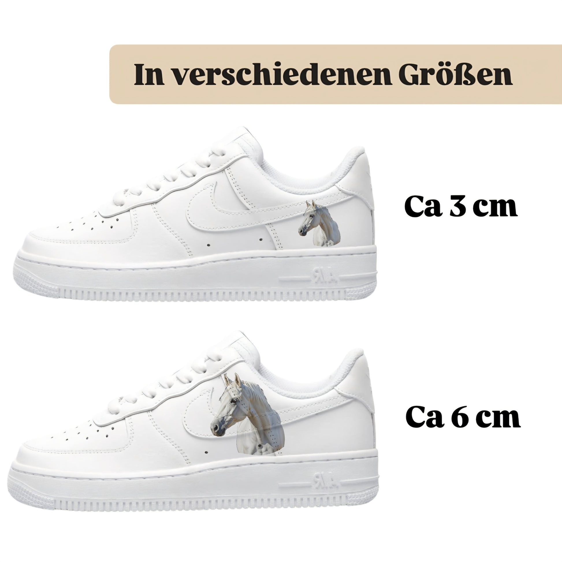 Sneakytats "weißes Pferd 0512"