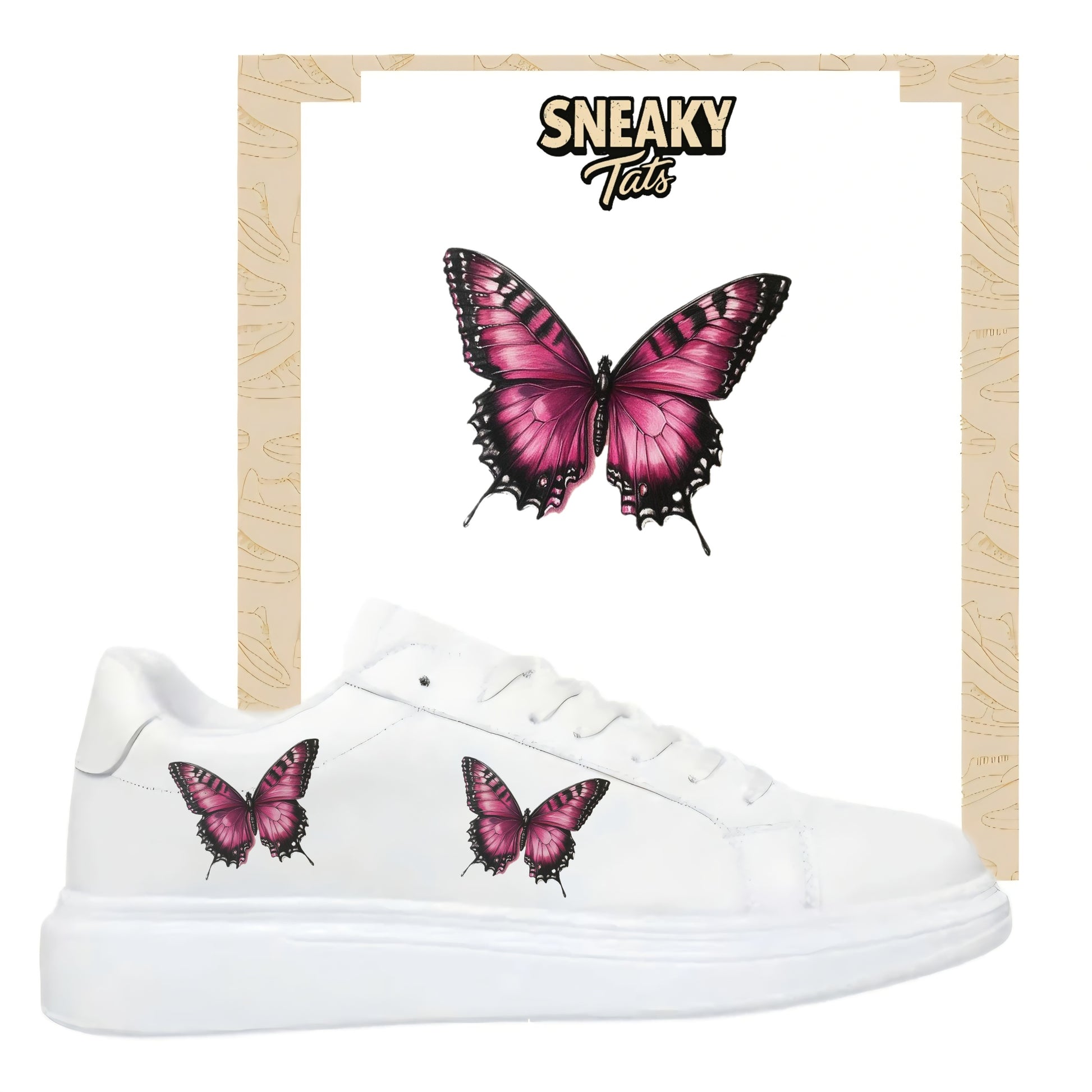 Sneakytats "lila Schmetterling 0525"