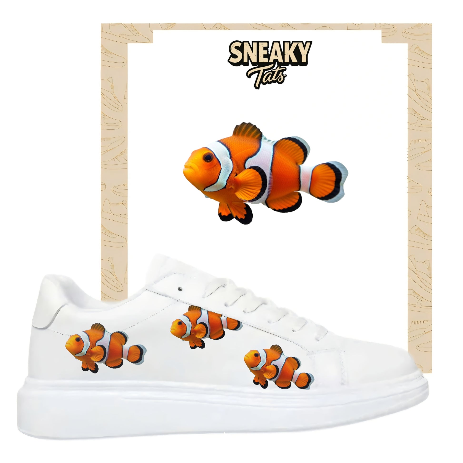 Sneakytats "Clown Fisch 0538"