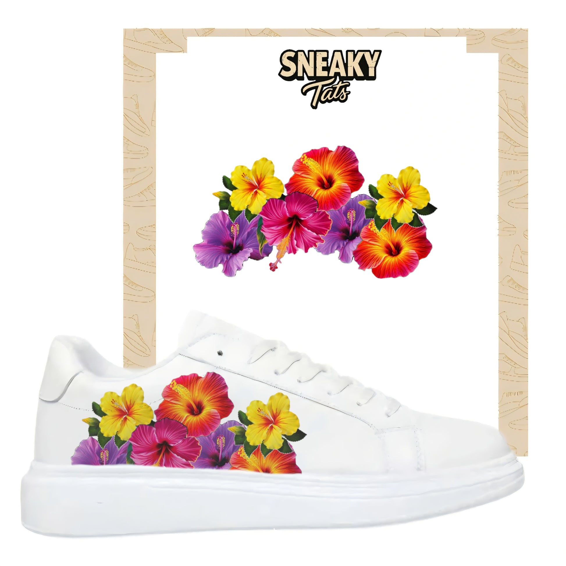 Sneakytats "bunte Blumen 0551"