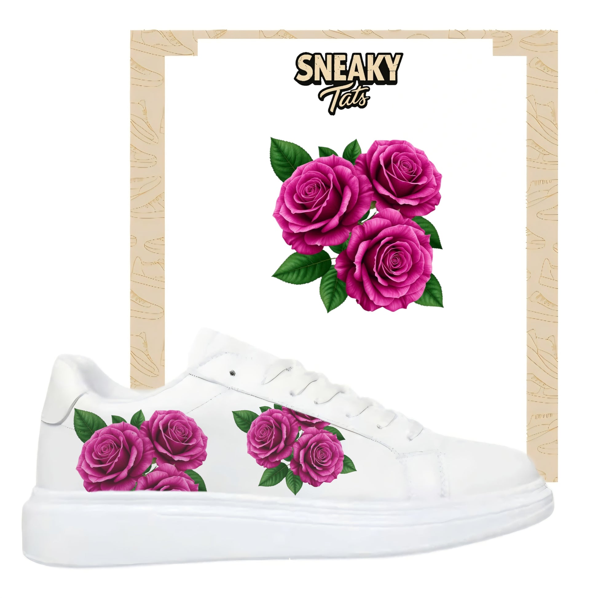 Sneakytats "lila Blume 0591"