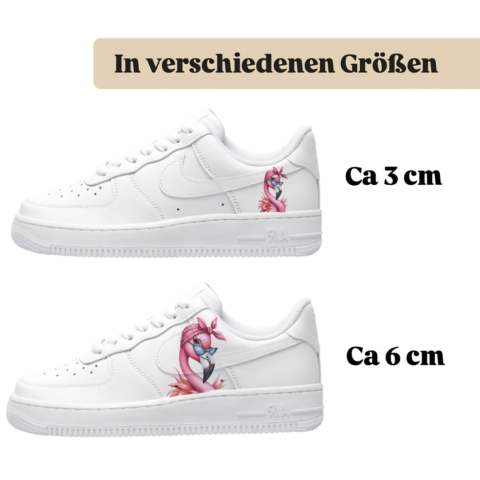Sneakerfolien einzigartig und neu für mehrere Schuharten Nike Adidas Puma Flamingo