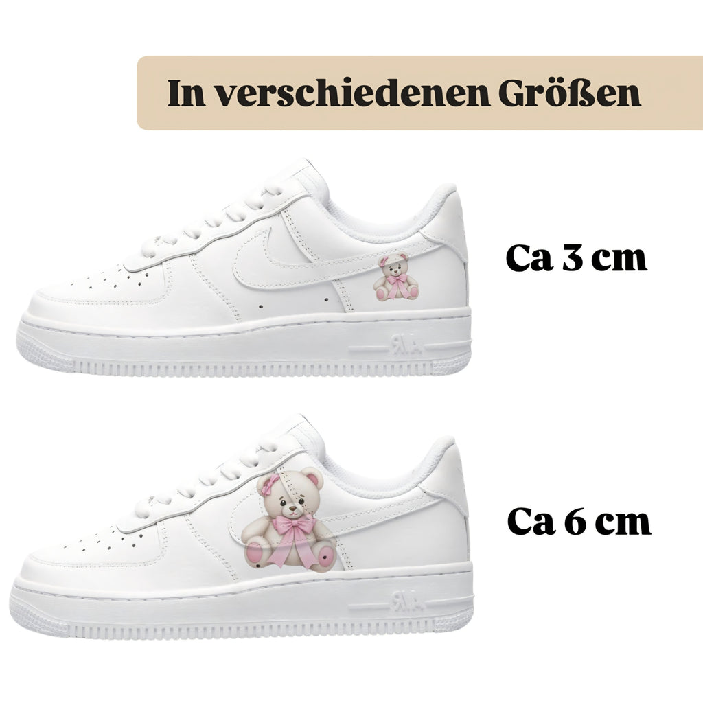 kuschelbär kindermotiv für kinderschuhe von sneakytats