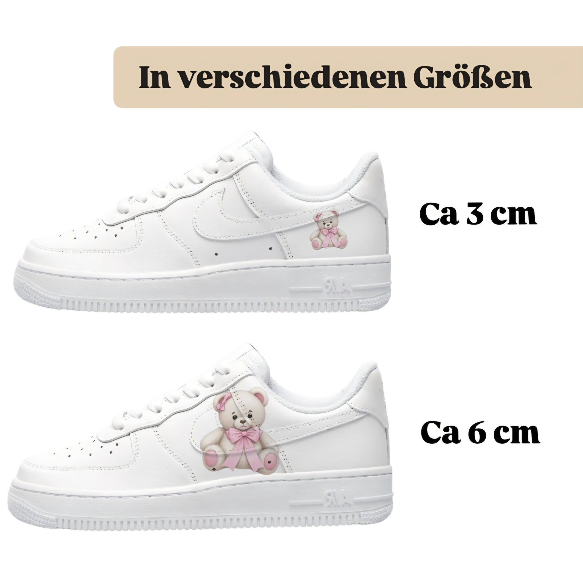 kuschelbär kindermotiv für kinderschuhe von sneakytats