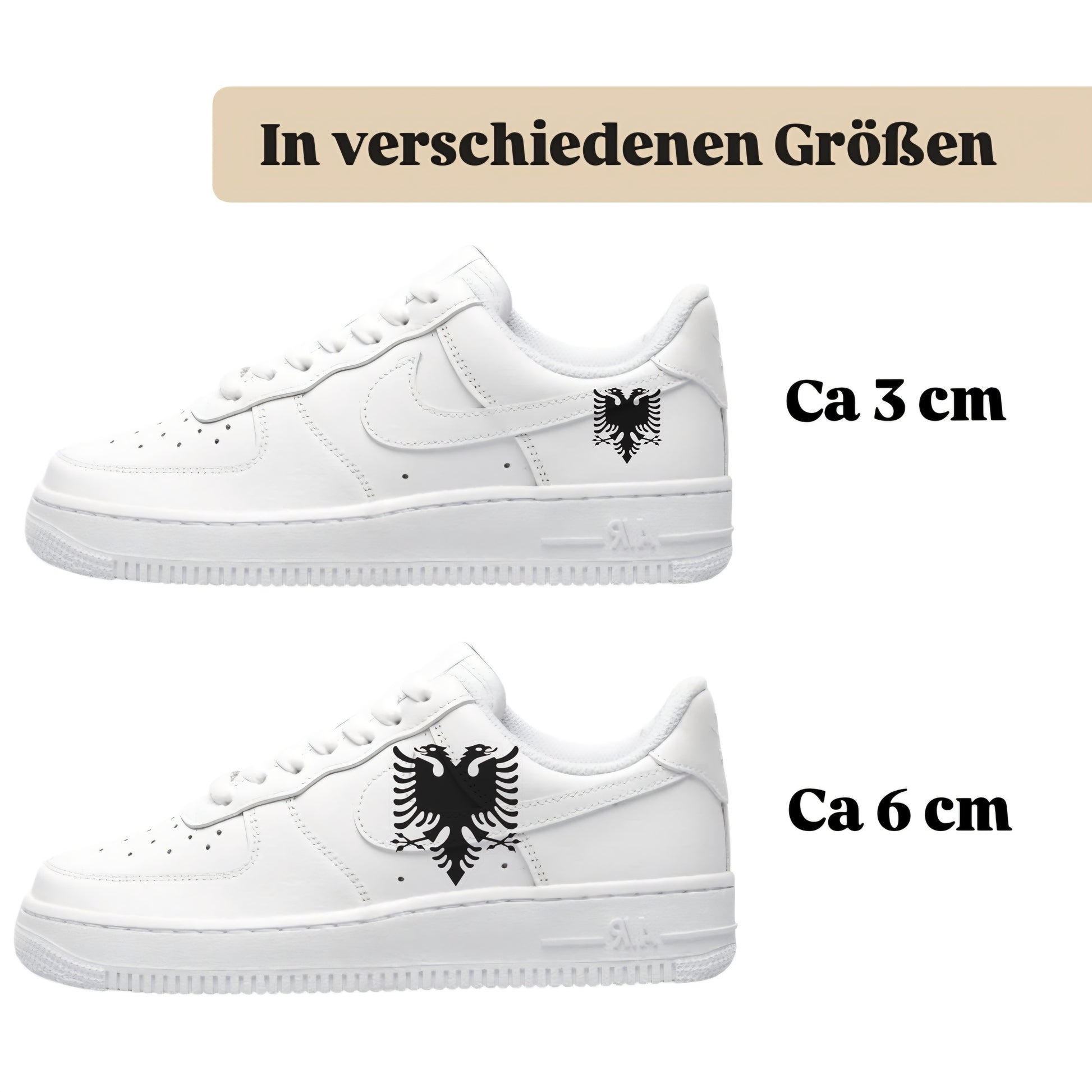 Sneakerfolien einzigartig und neu für mehrere Schuharten Nike Adidas Puma Albania Adler