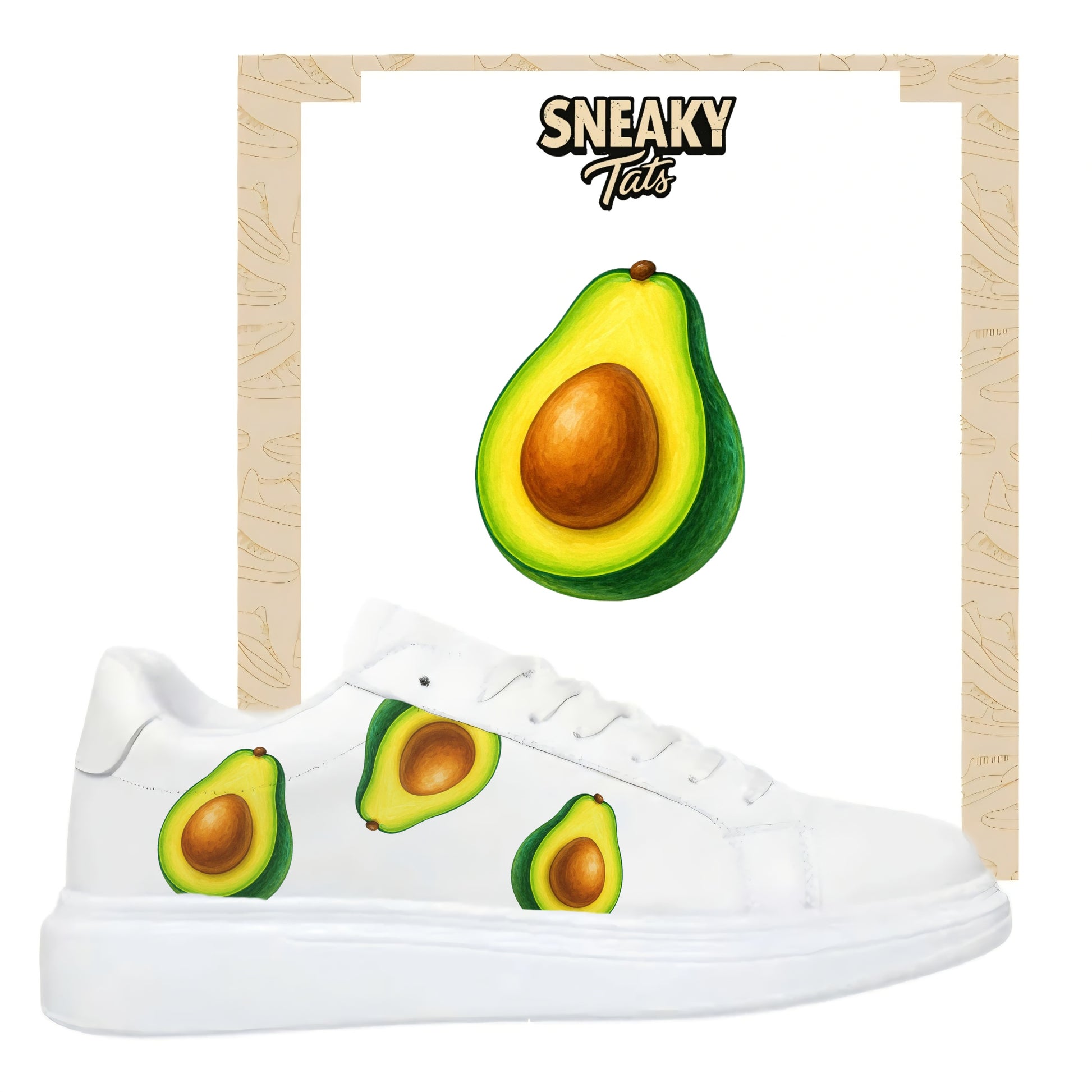 Sneakytats Folie Avocado Frucht zum selbstgestalten