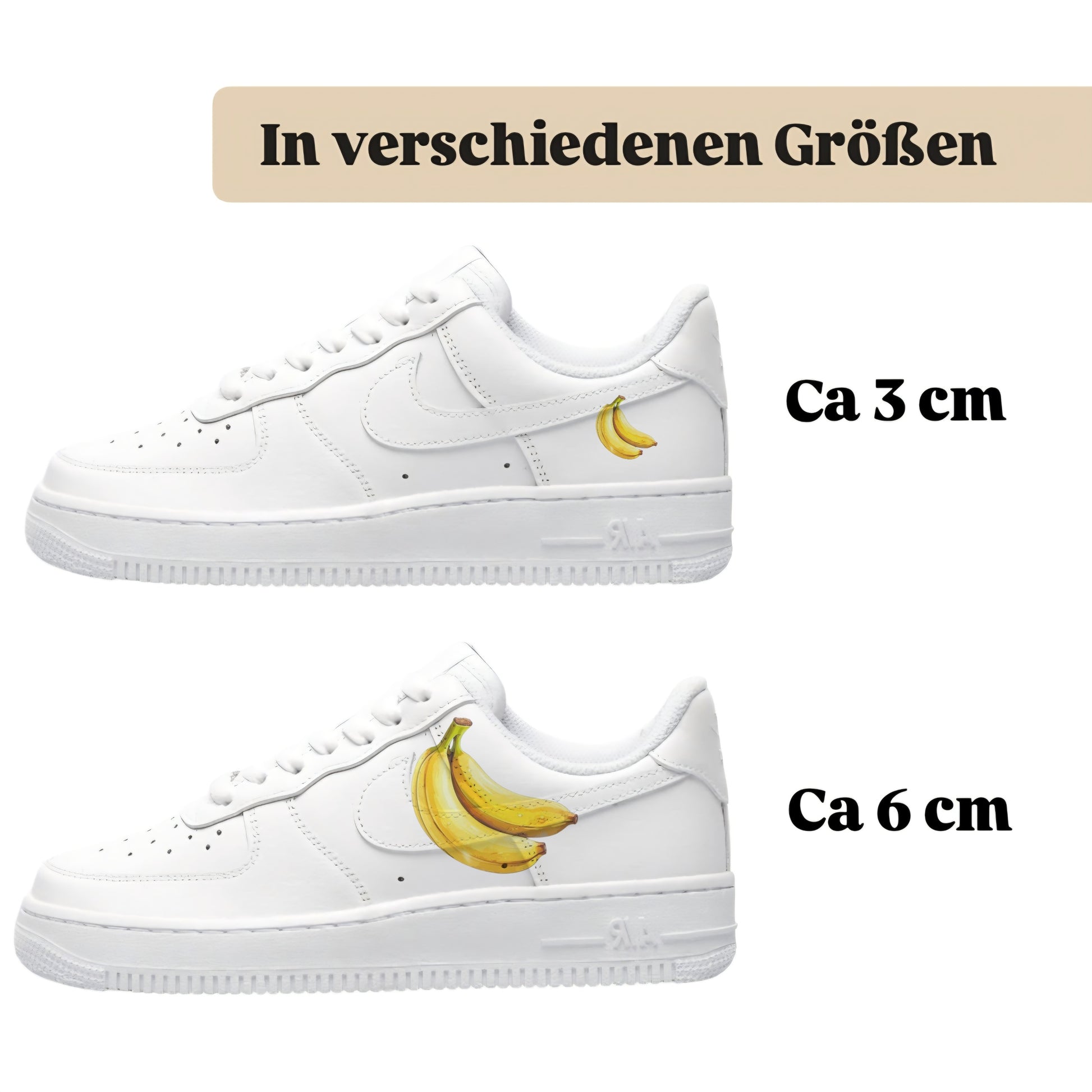Sneakerfolien einzigartig und neu für mehrere Schuharten Nike Adidas Puma Banane
