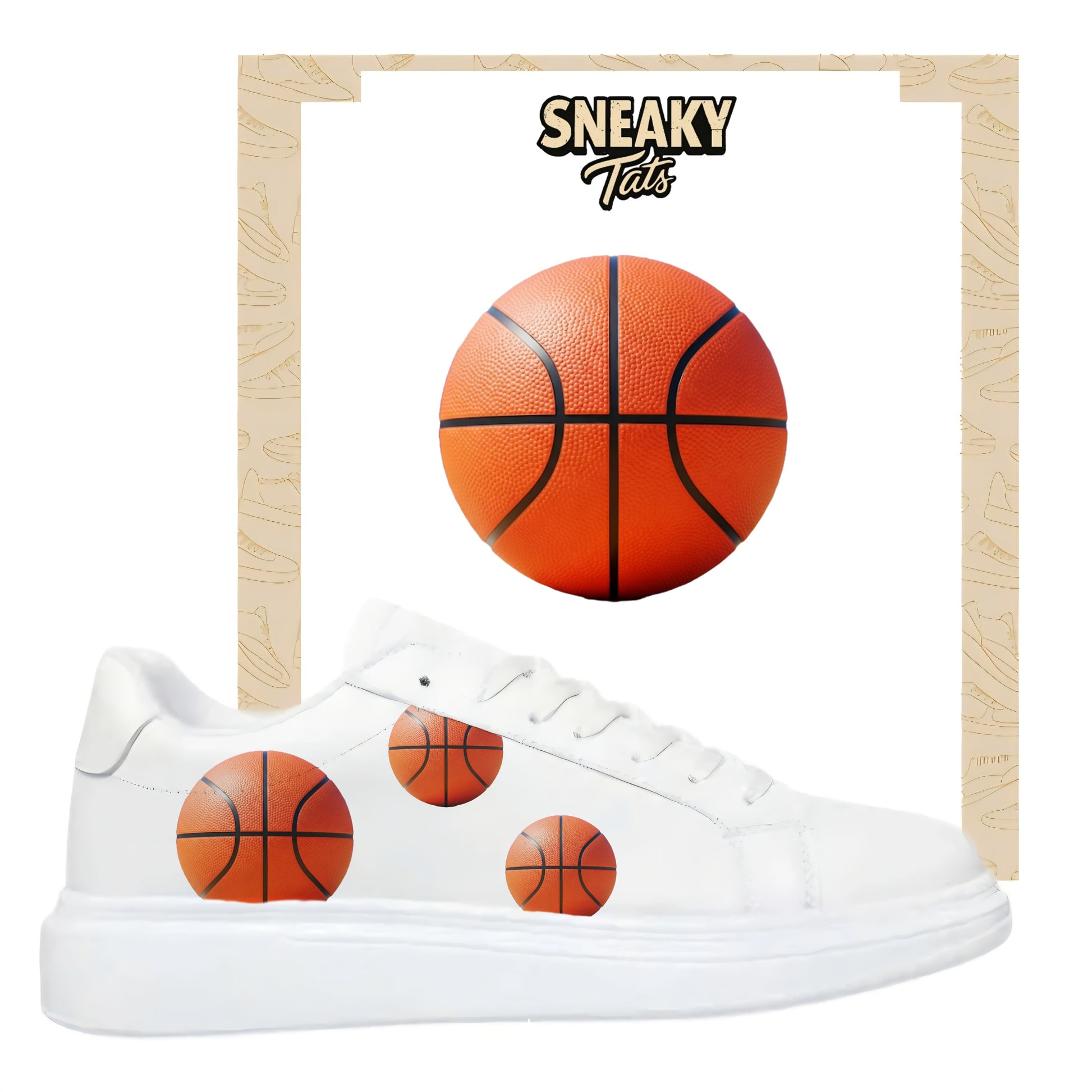 Basketball Sneakytats Design Bügelfolie für alle Textilien