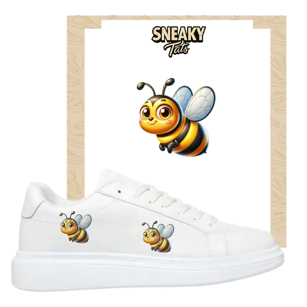 Bügelbilder für mehrere Sneakerarten Biene
