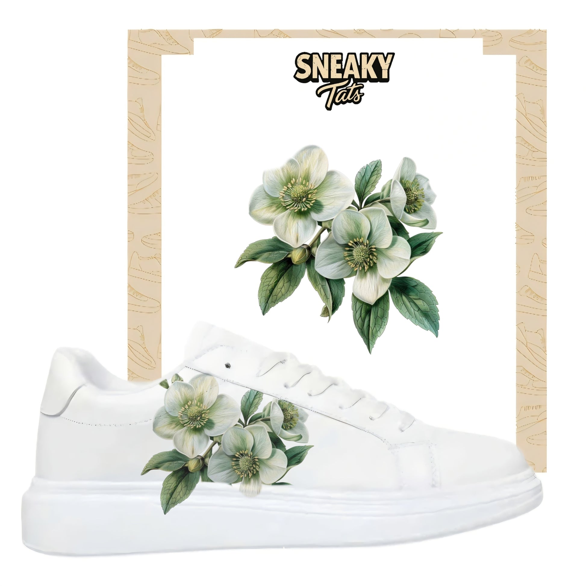 Sneakerfolien einzigartig und neu für mehrere Schuharten Nike Adidas Puma Blumen
