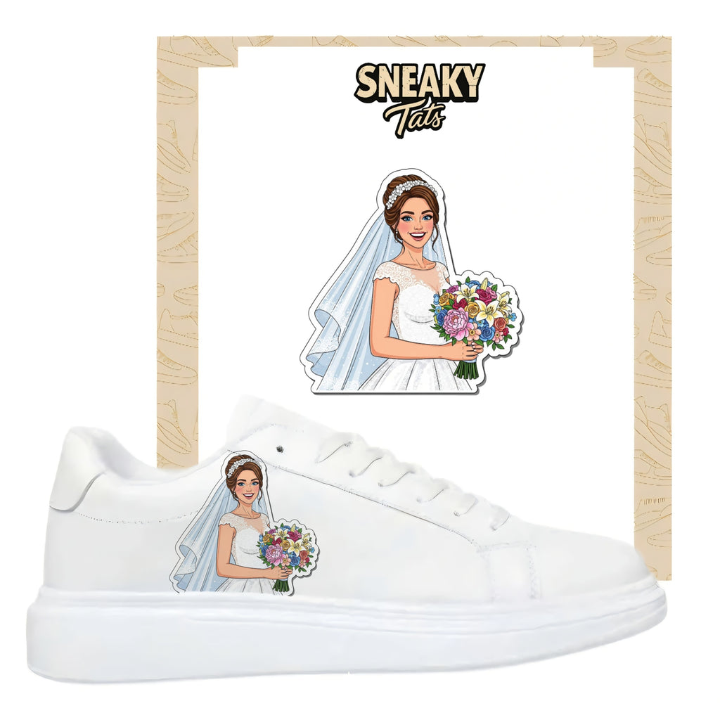 Bügelbild für alle Schuhe zum selber gestalten custom Sneaker wedding Hochzeit