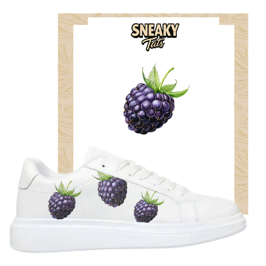 Bügelfolien für alle Schuhe zum selber personalisieren custom Sneaker Brombeere