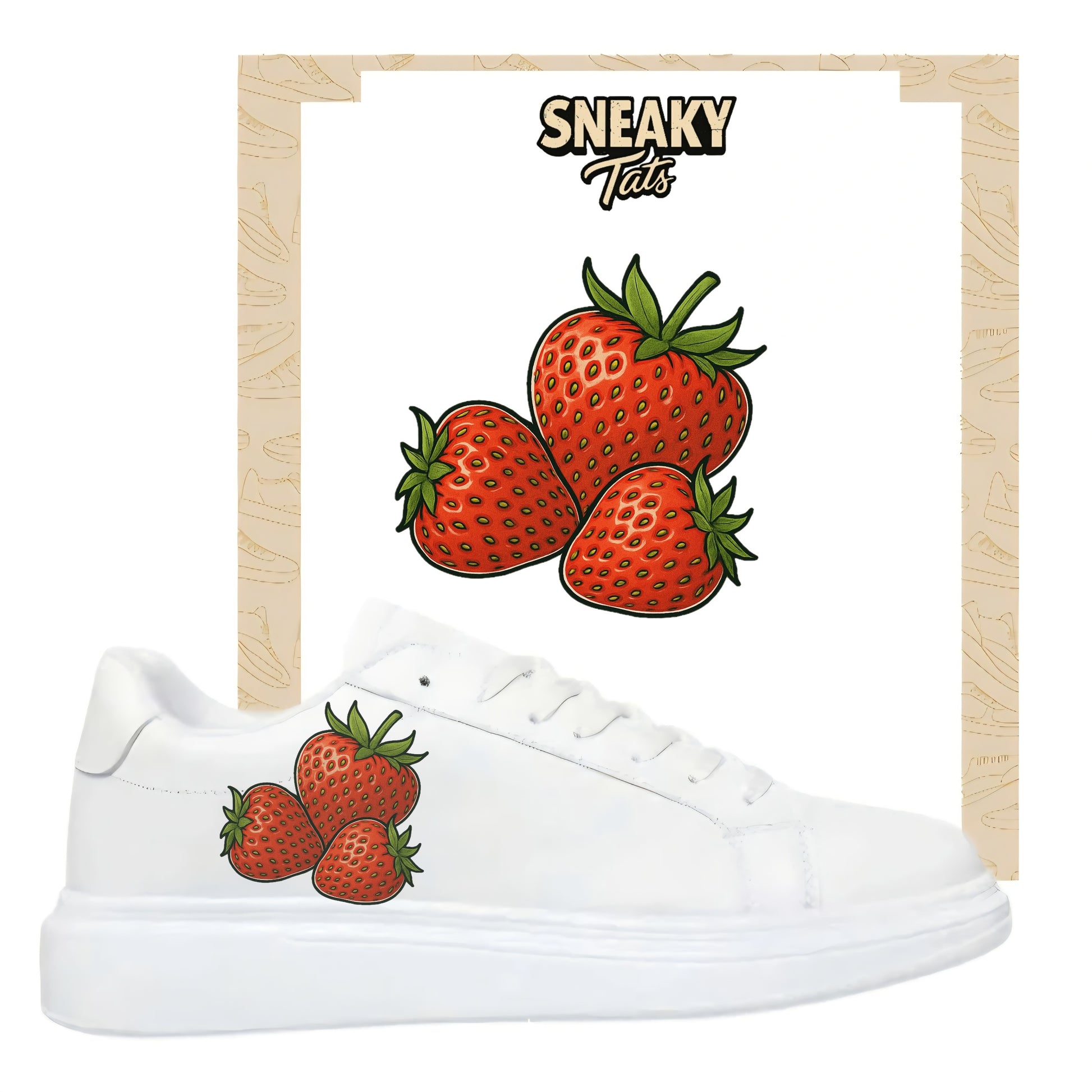 Sneakytats Folie Erdbeeren Frucht zum selbstgestalten
