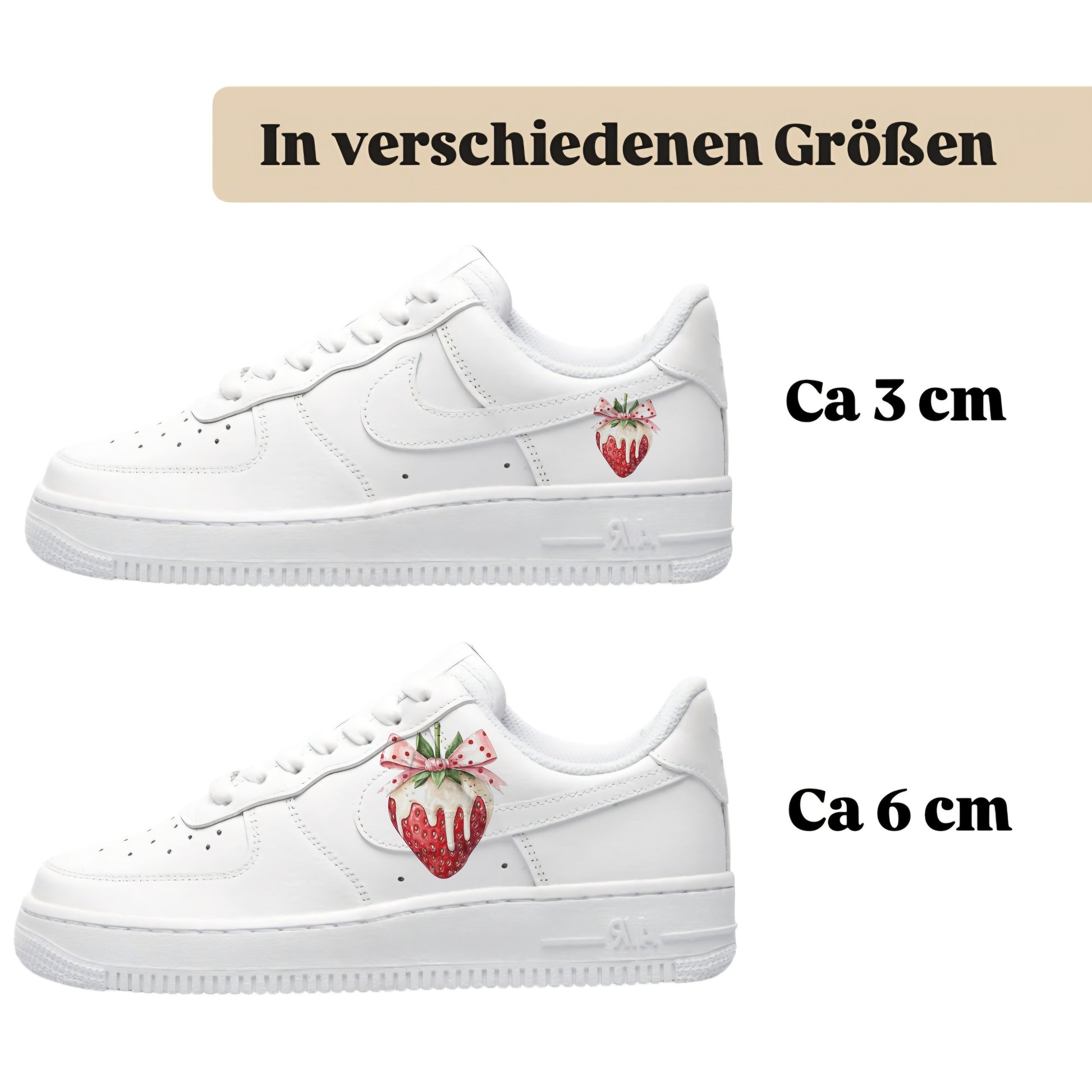 Sneakerfolien für verschiedene SchuheNike Adidas Puma Erdbeere