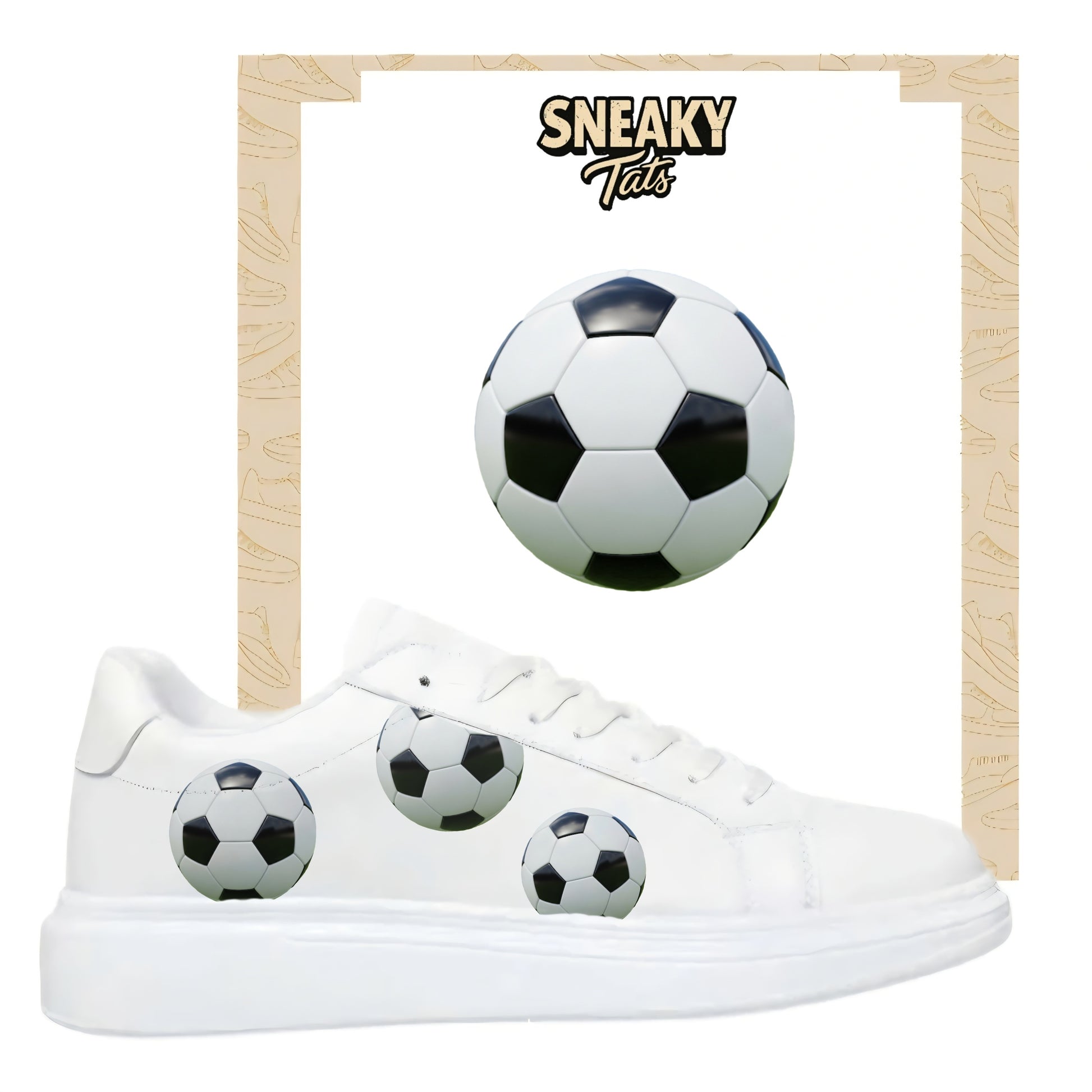 Fußball Sneakytats Design Bügelfolie für alle Textilien