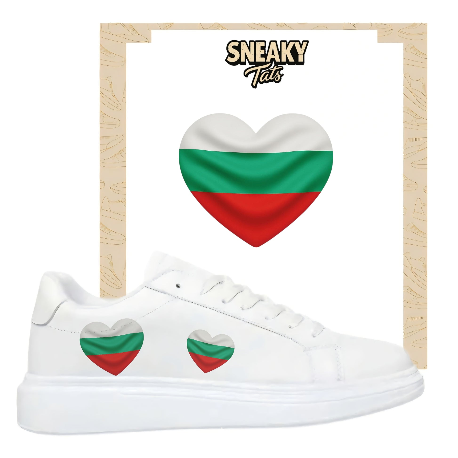 Sneakerfolien für verschiedene Schuharten Nike Adidas Puma Herz Bulgarien
