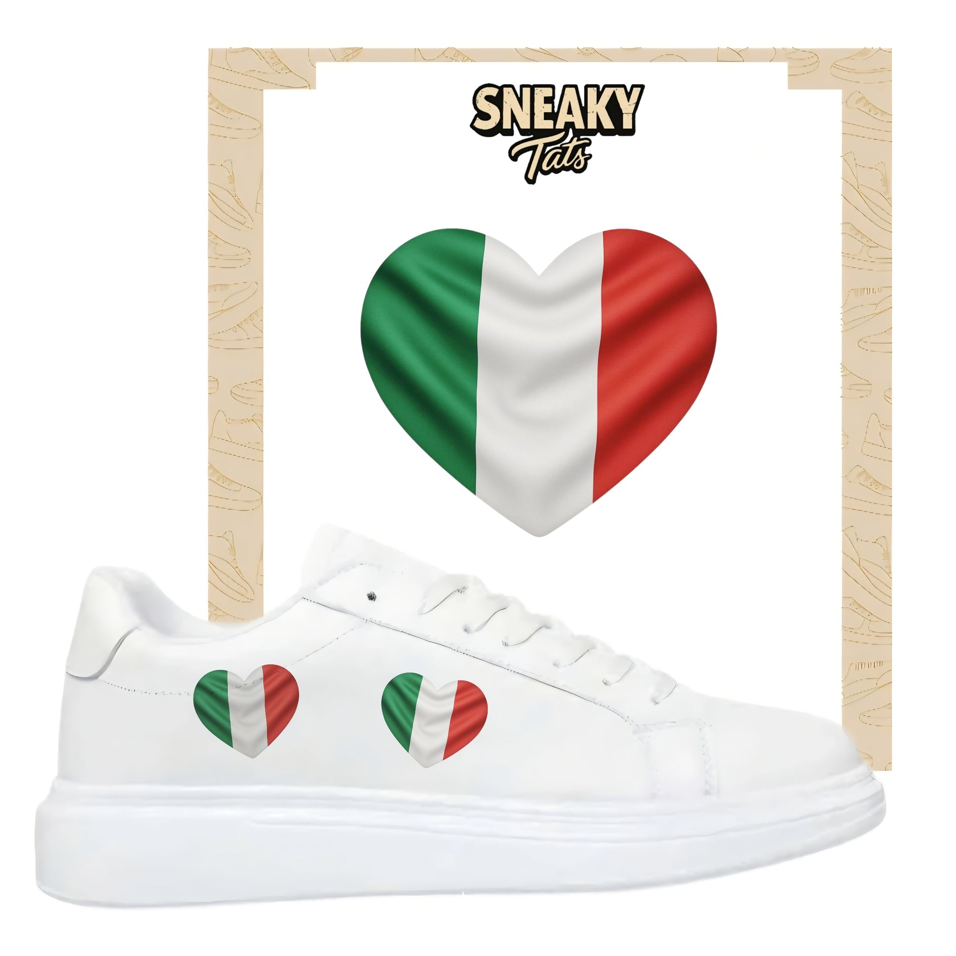 Sneakerfolien für verschiedene Schuharten Nike Adidas Puma Herz Italien