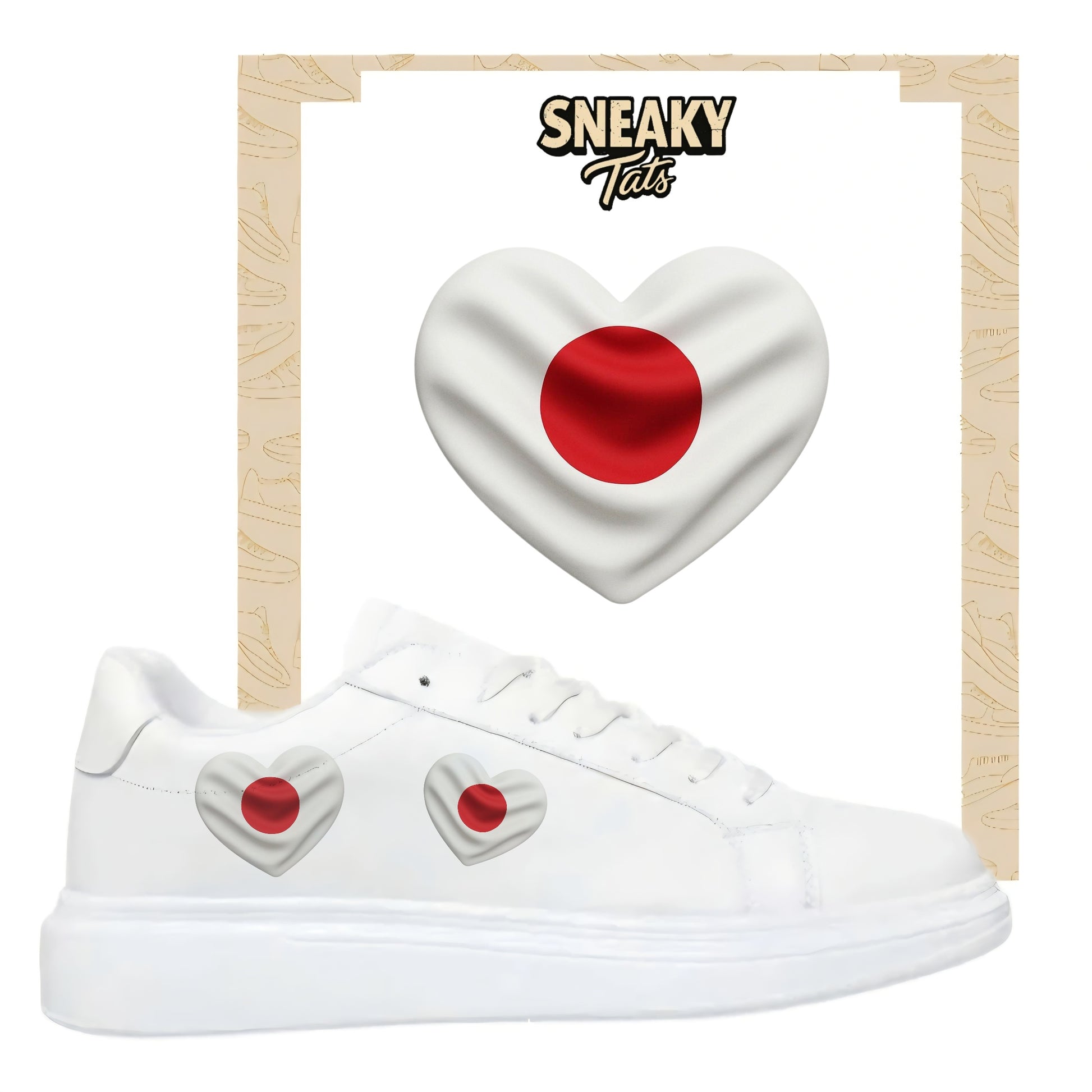 Sneakerfolien für verschiedene Schuharten Nike Adidas Puma Herz Japan