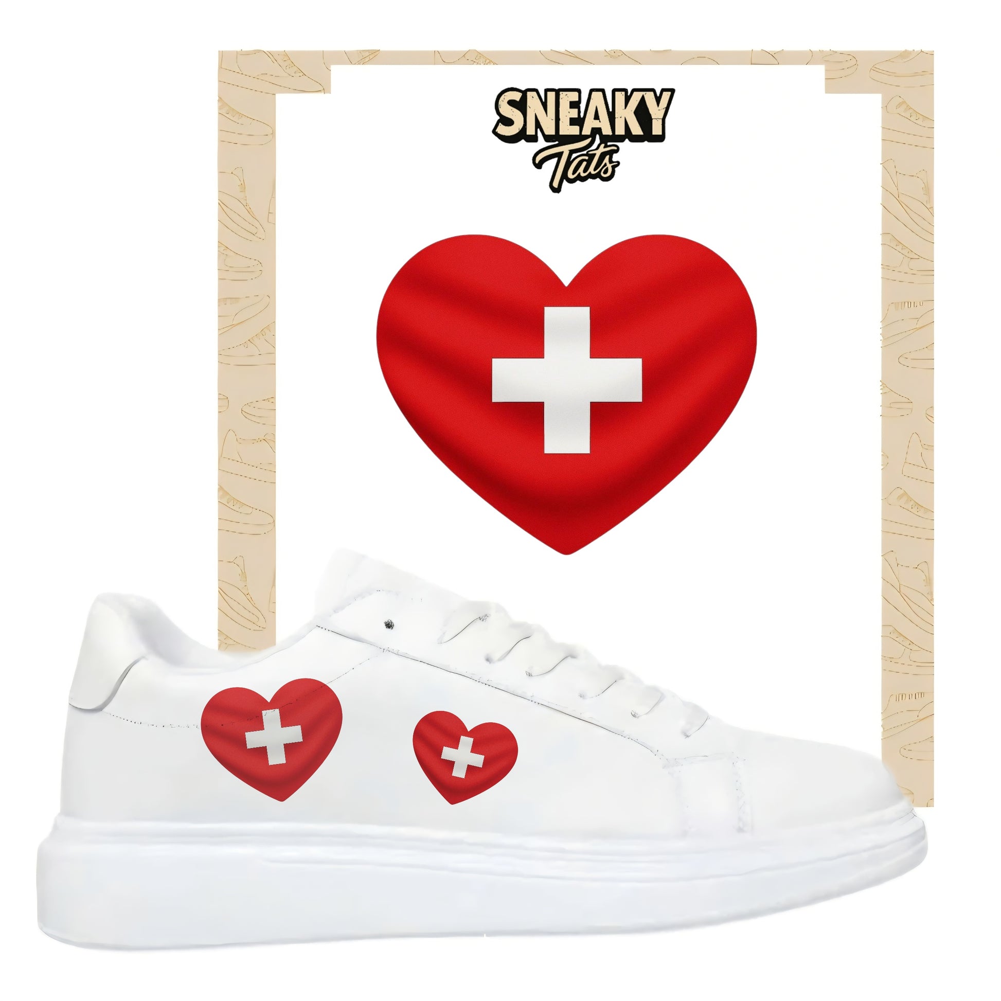 Sneakerfolien für verschiedene Schuharten Nike Adidas Puma Herz Schweiz