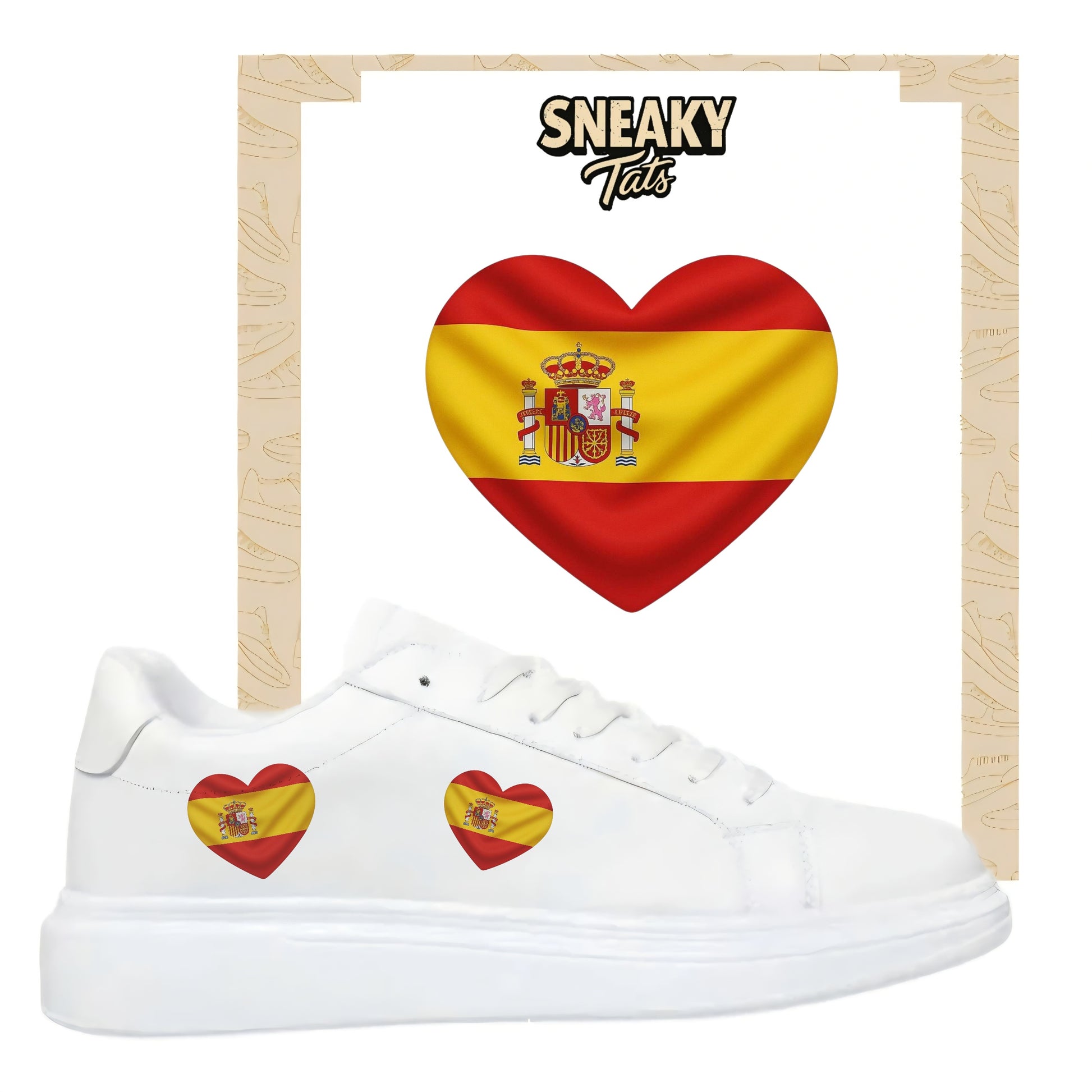 Sneakerfolien für verschiedene Schuharten Nike Adidas Puma Herz Spanien