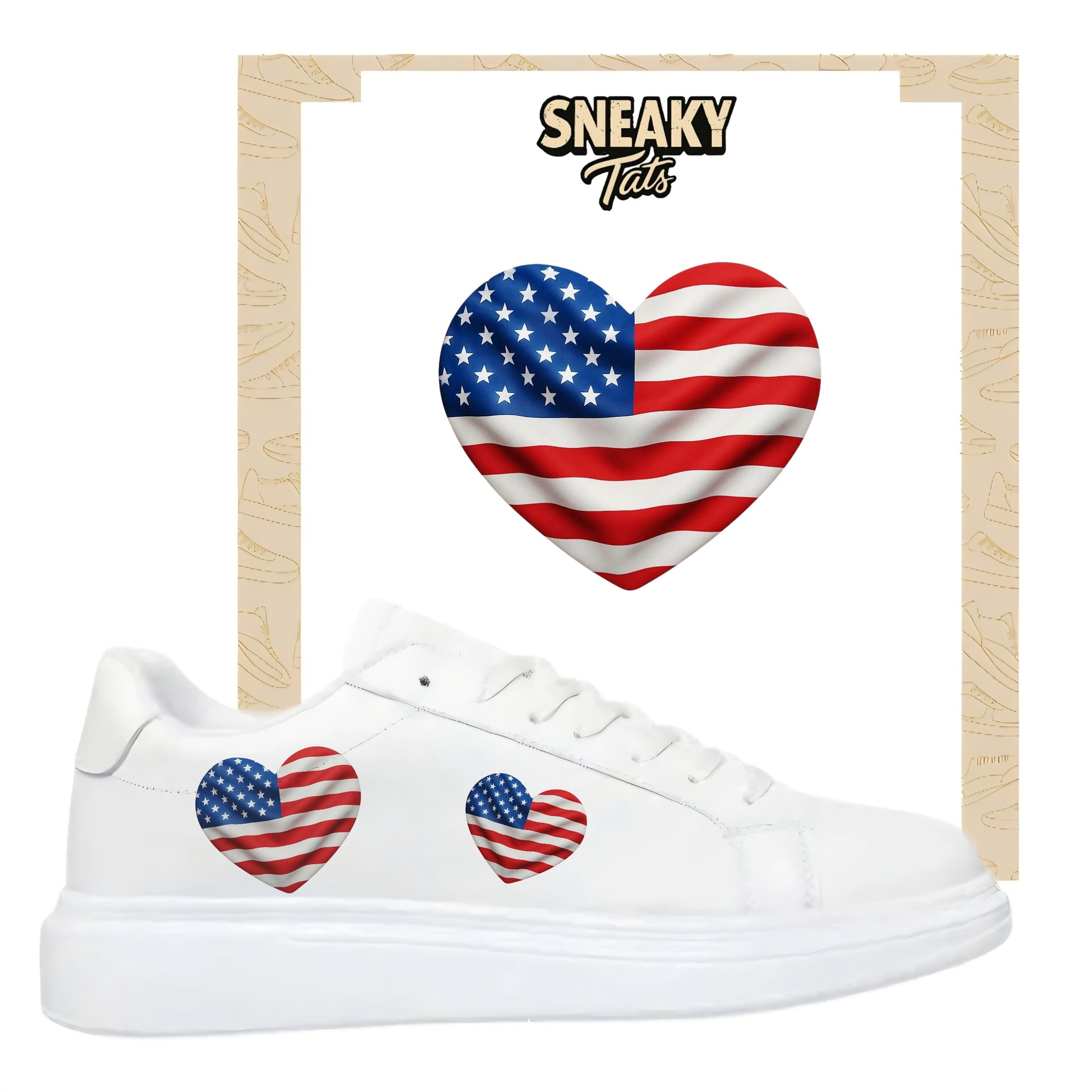 Sneakerfolien für verschiedene Schuharten Nike Adidas Puma Herz USA