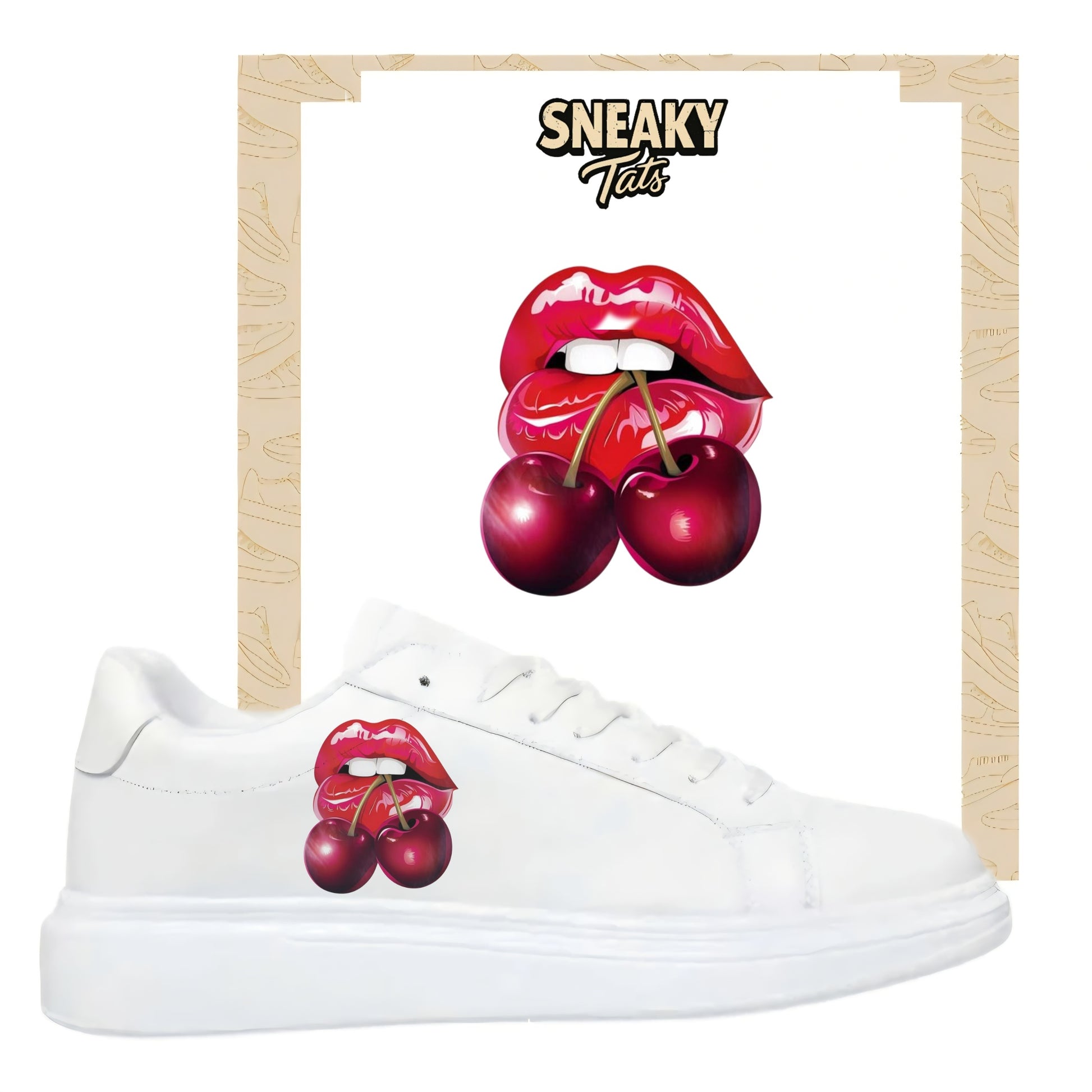 Sneakerfolien für verschiedene SchuheNike Adidas Puma Kirsch Lippen