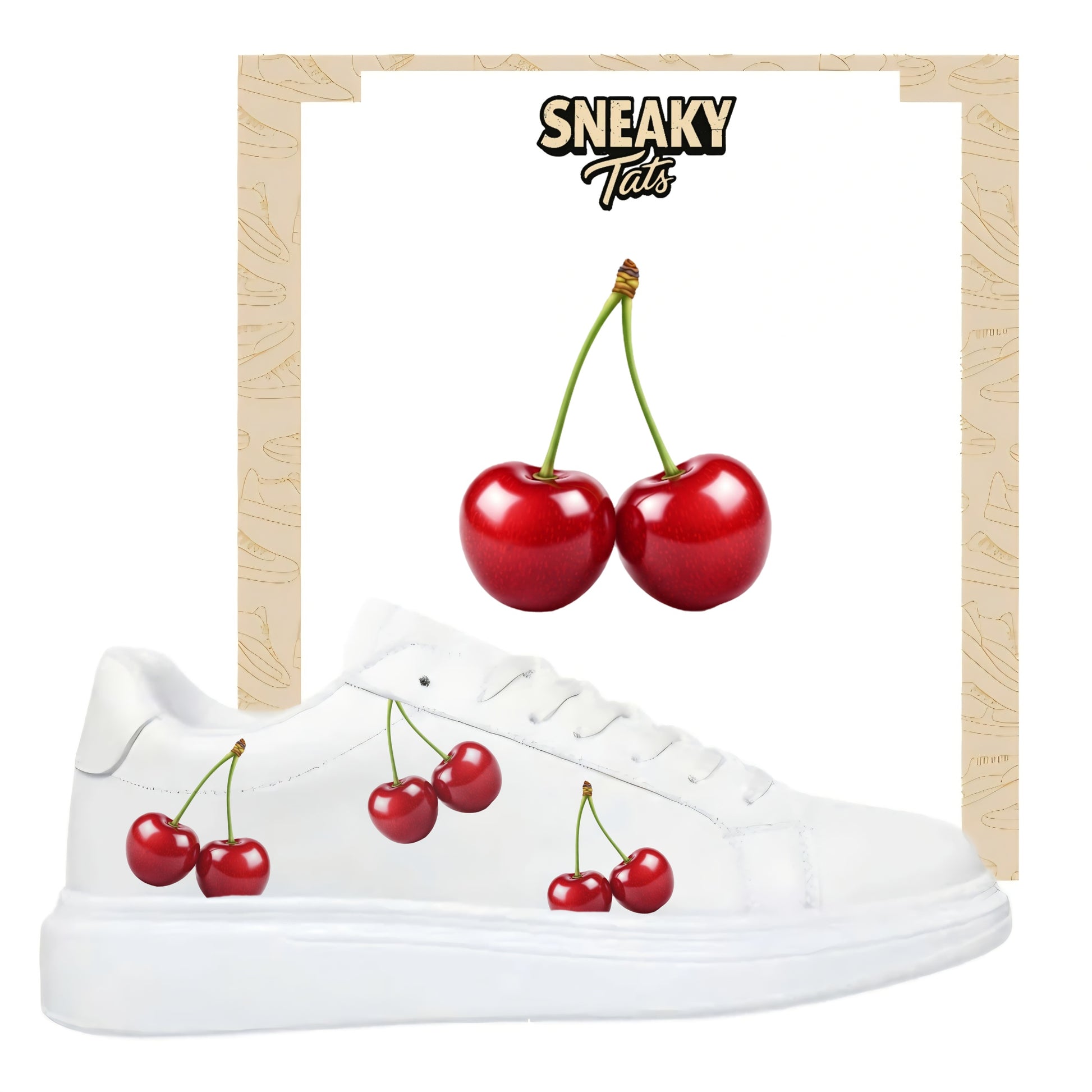 Frucht Kirschen Motiv zum Selbstgestalten für alle Sneaker 