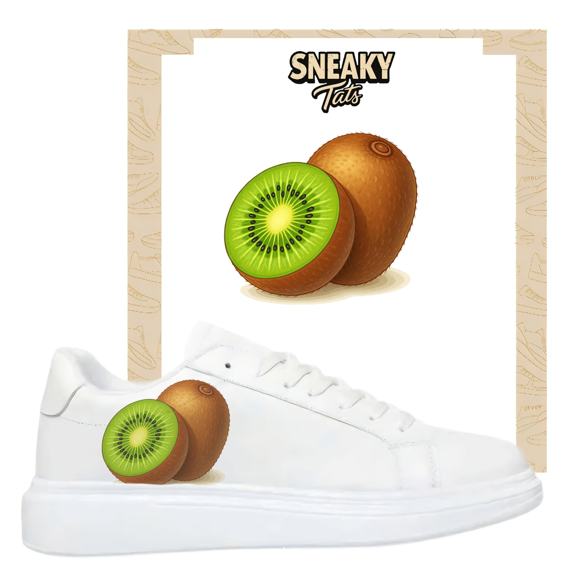 Sneakytats Folie Kiwis Frucht zum selbstgestalten