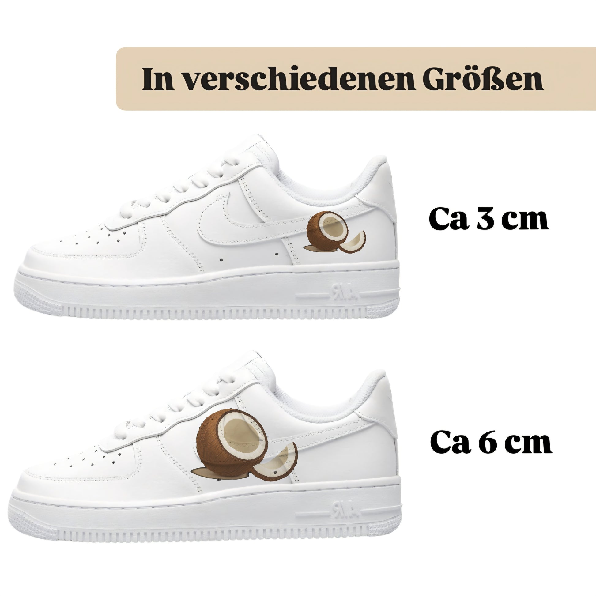 Sneakytats Folie Kokosnuss Frucht zum customizing