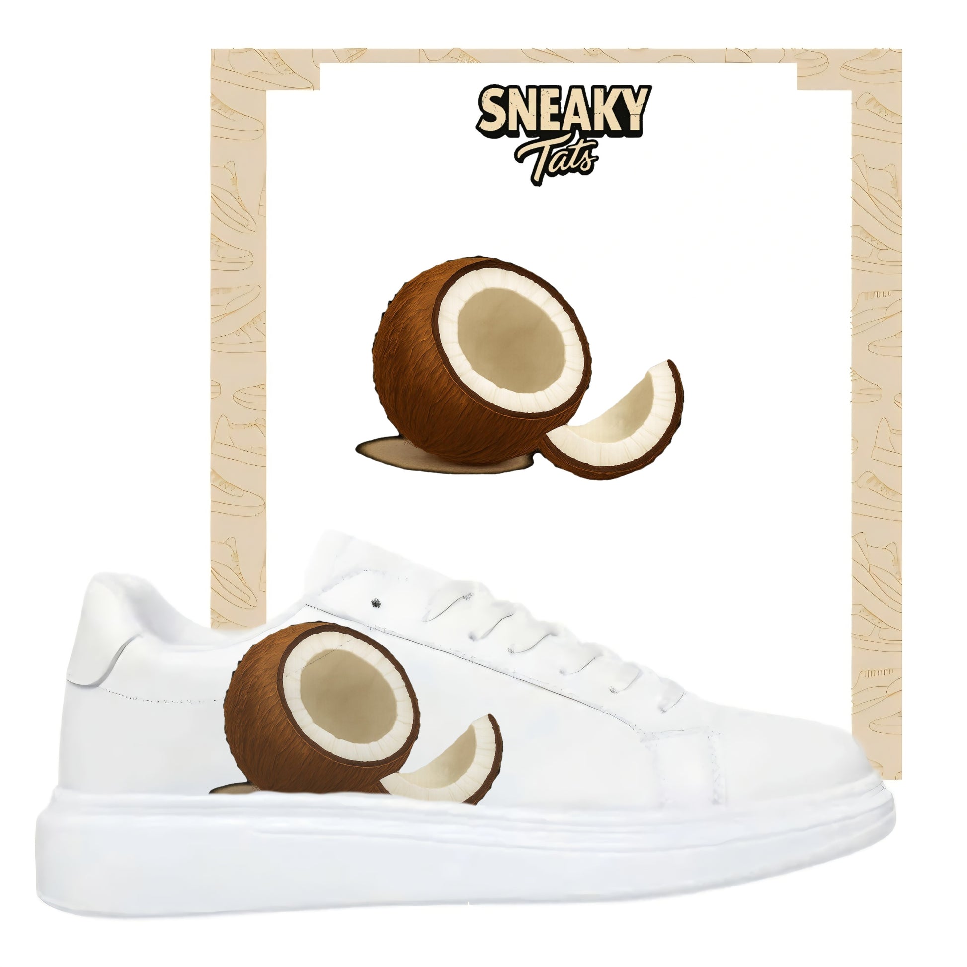 Sneakytats Folie Kokosnuss Frucht zum customizing
