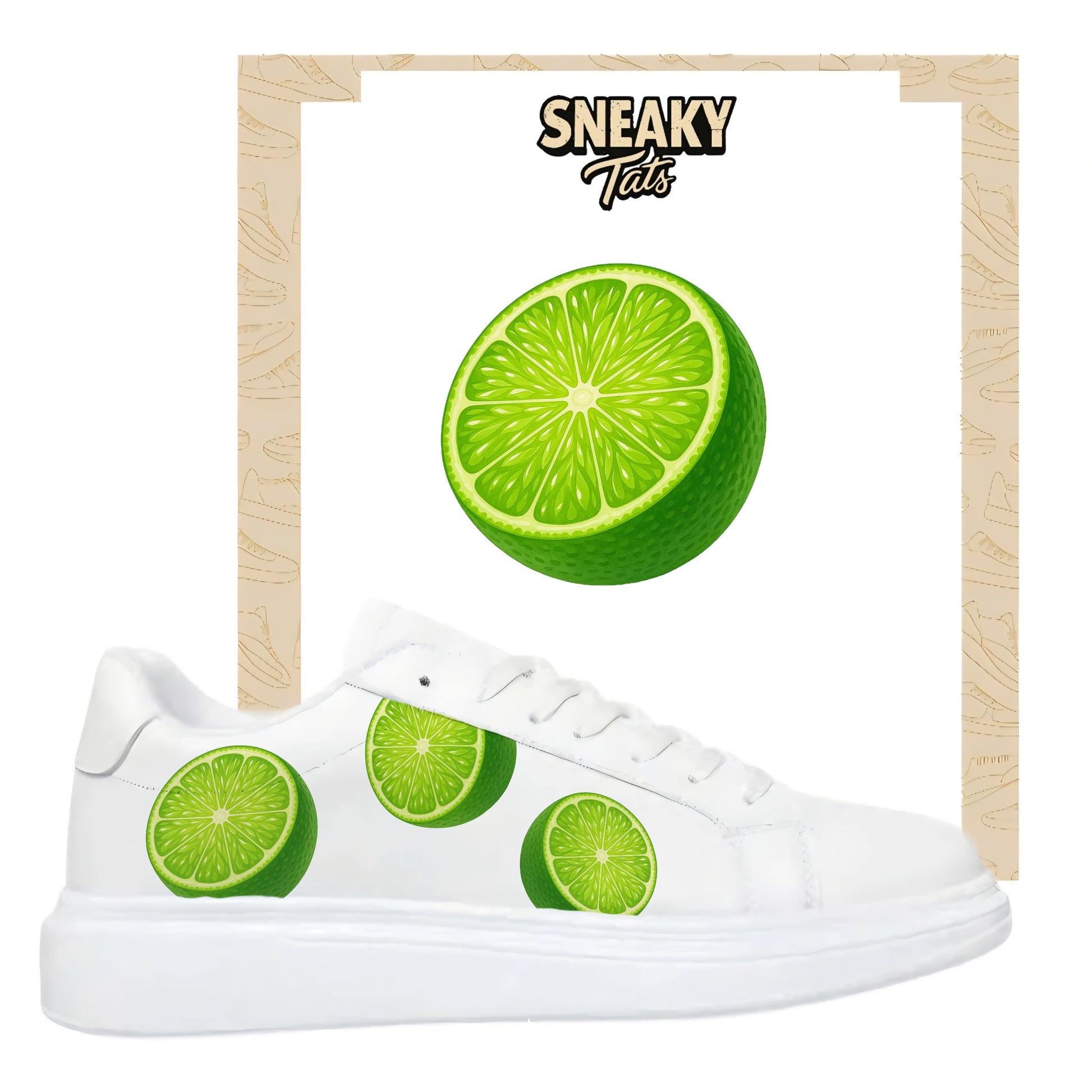 Schuhe selber personalisieren mit snekaytats lime Bügelfolie und einfach zum aufbügeln 