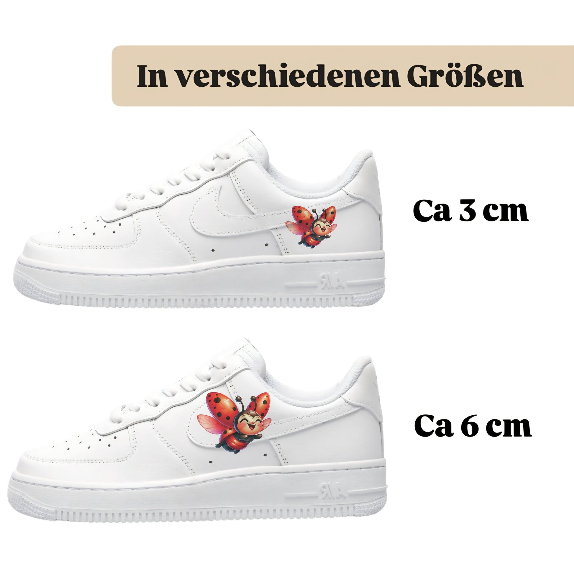 Bügelbilder für mehrere Sneakerarten Maikäfer
