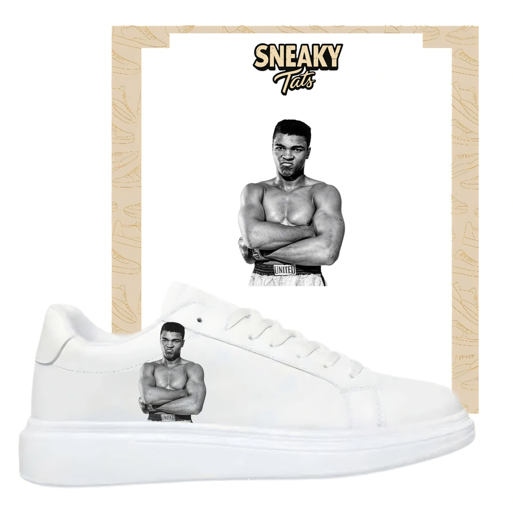 Bügelbilder für mehrere Sneakerarten Nike Puma Adidas Badelatschen Muhammad Ali